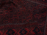 Persian Baluch accent rug in dark brown and faded red, view 17 of 21
