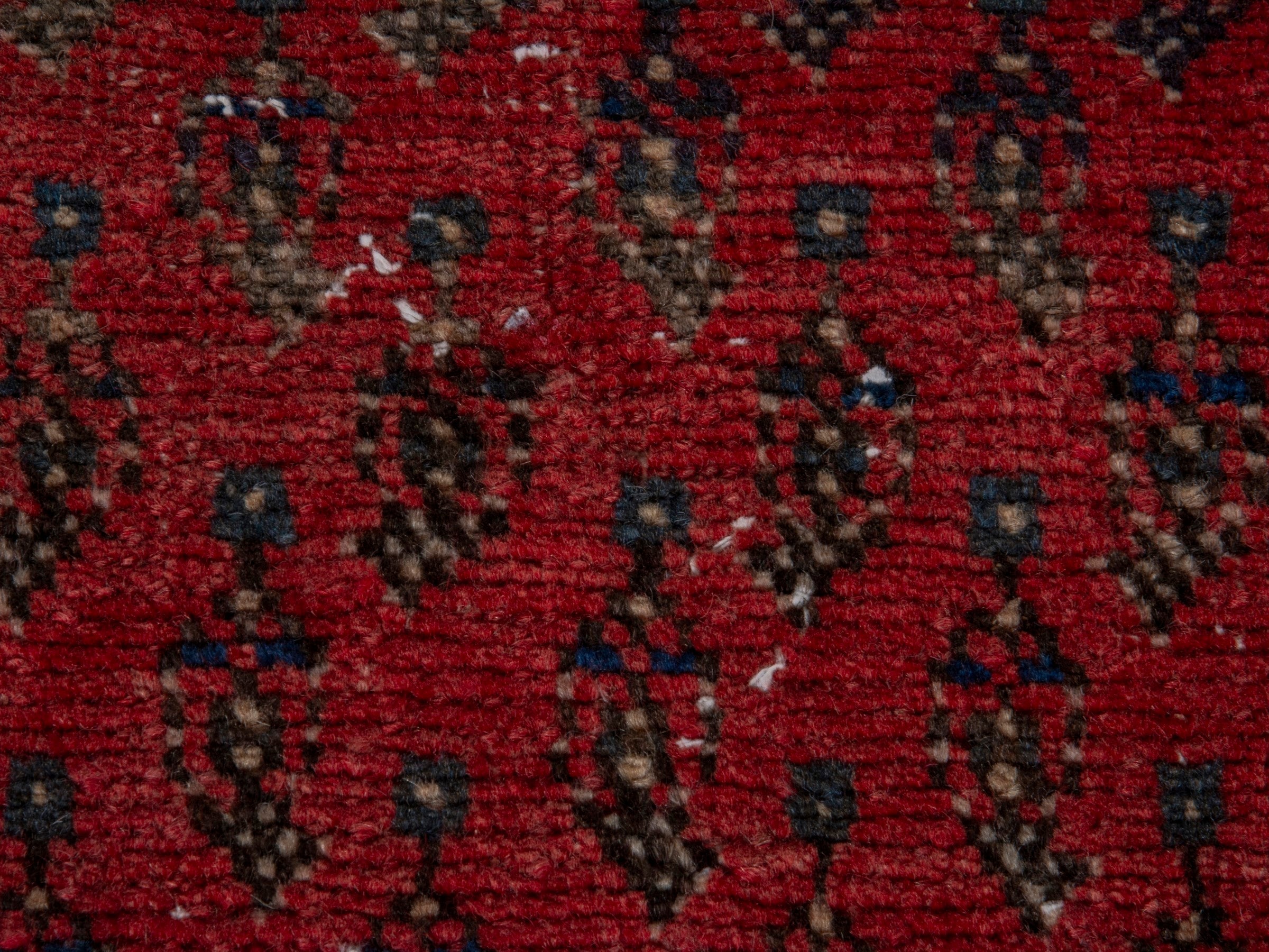 Persian Arak accent rug in deep red and beige, view 12 of 16