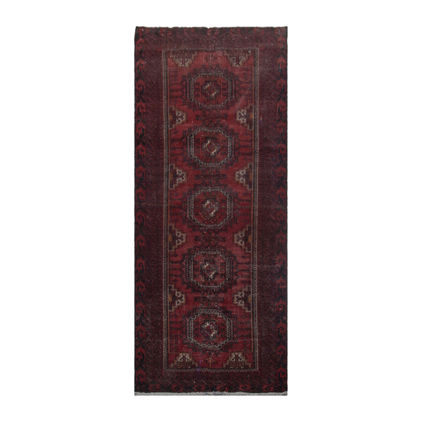 5757 - Persian Baluch Runner Rug 3'7" x 8'8"
