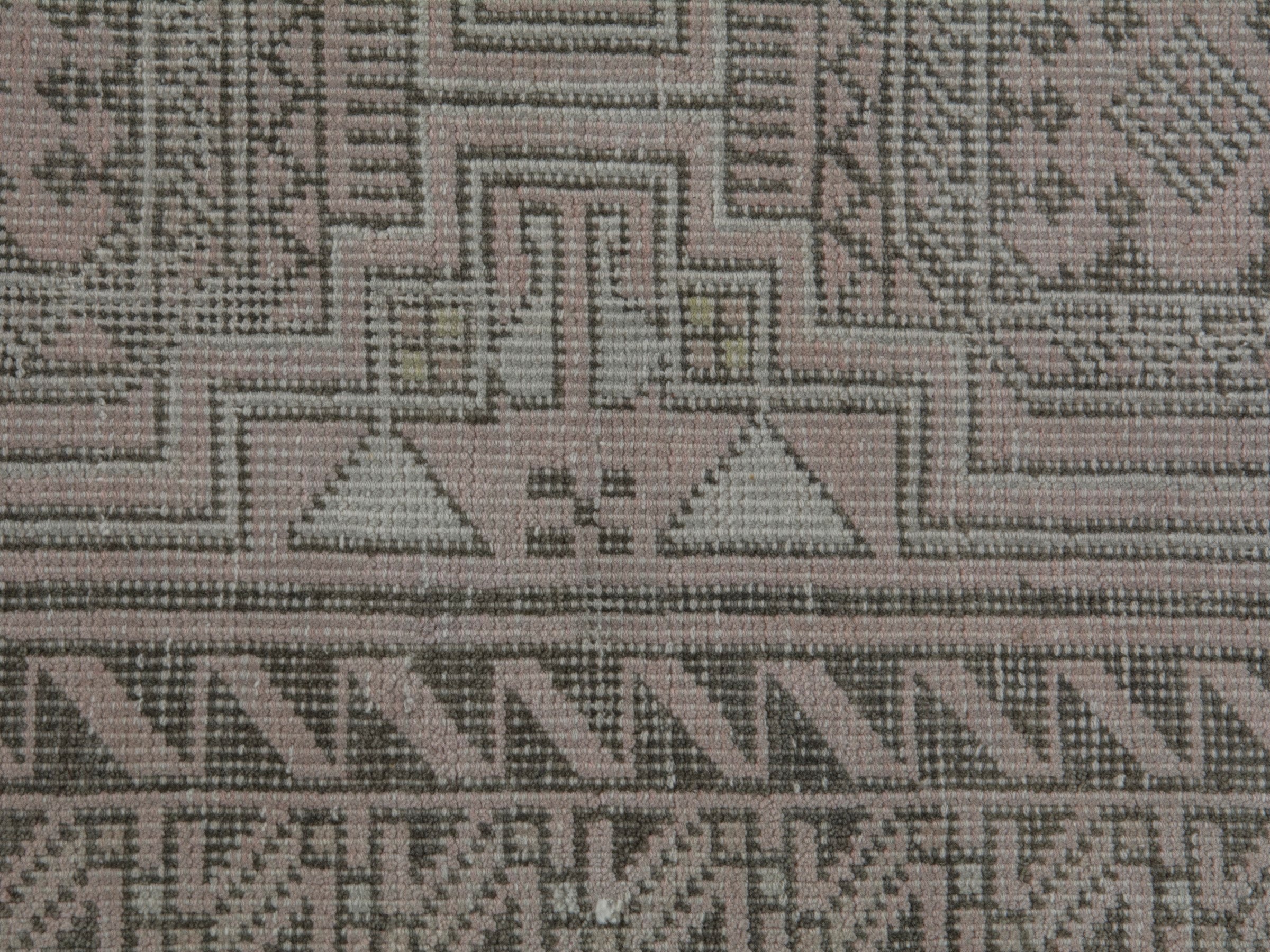 Persian Baluch runner rug in beige and greige, view 11 of 16