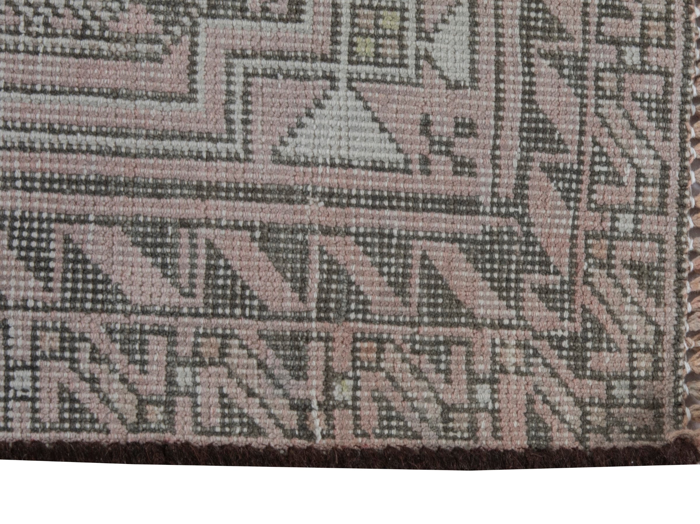 Persian Baluch runner rug in beige and greige, view 4 of 16