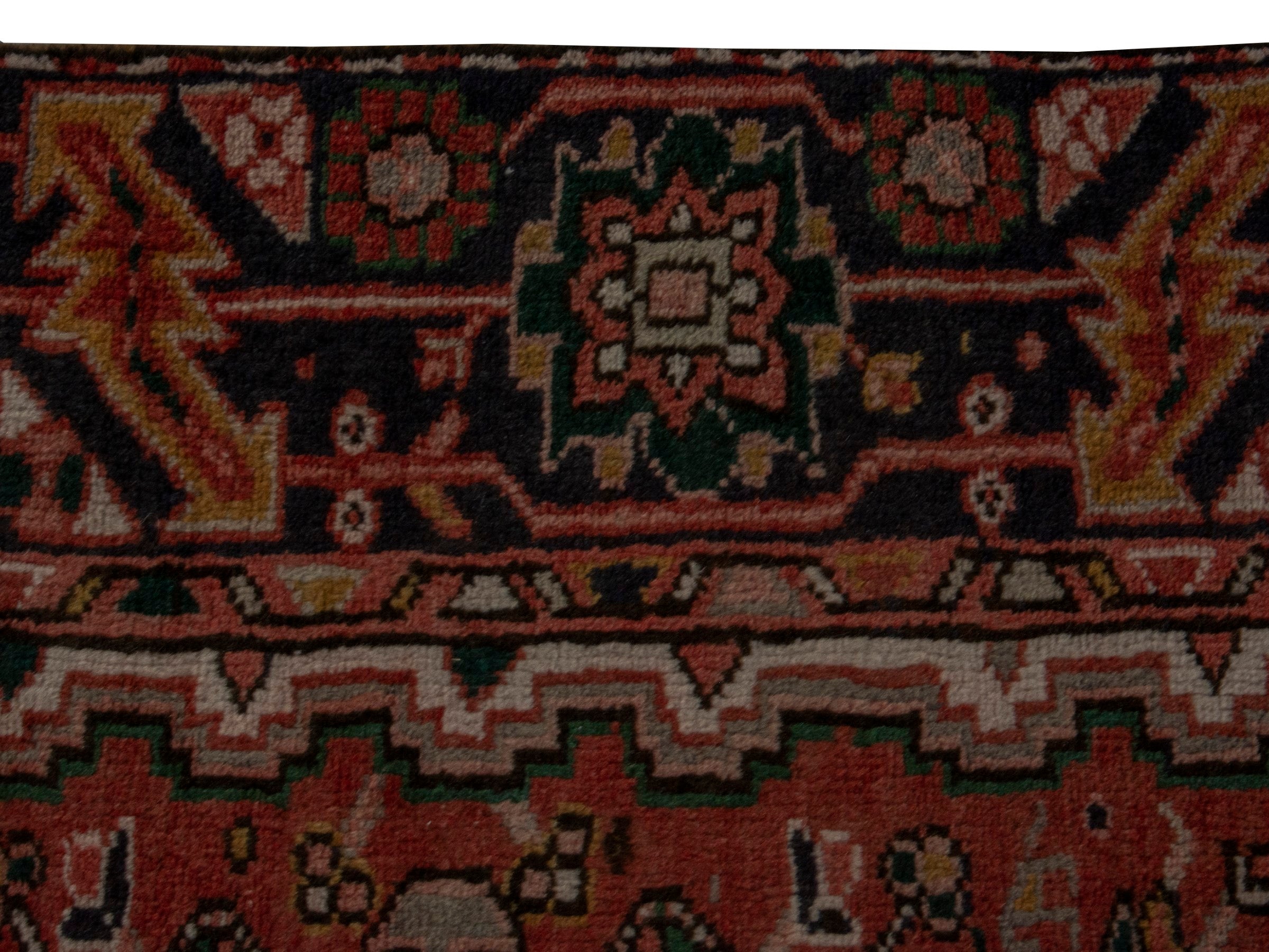 Persian Gorevan area rug in rust and burgundy, view 12 of 22