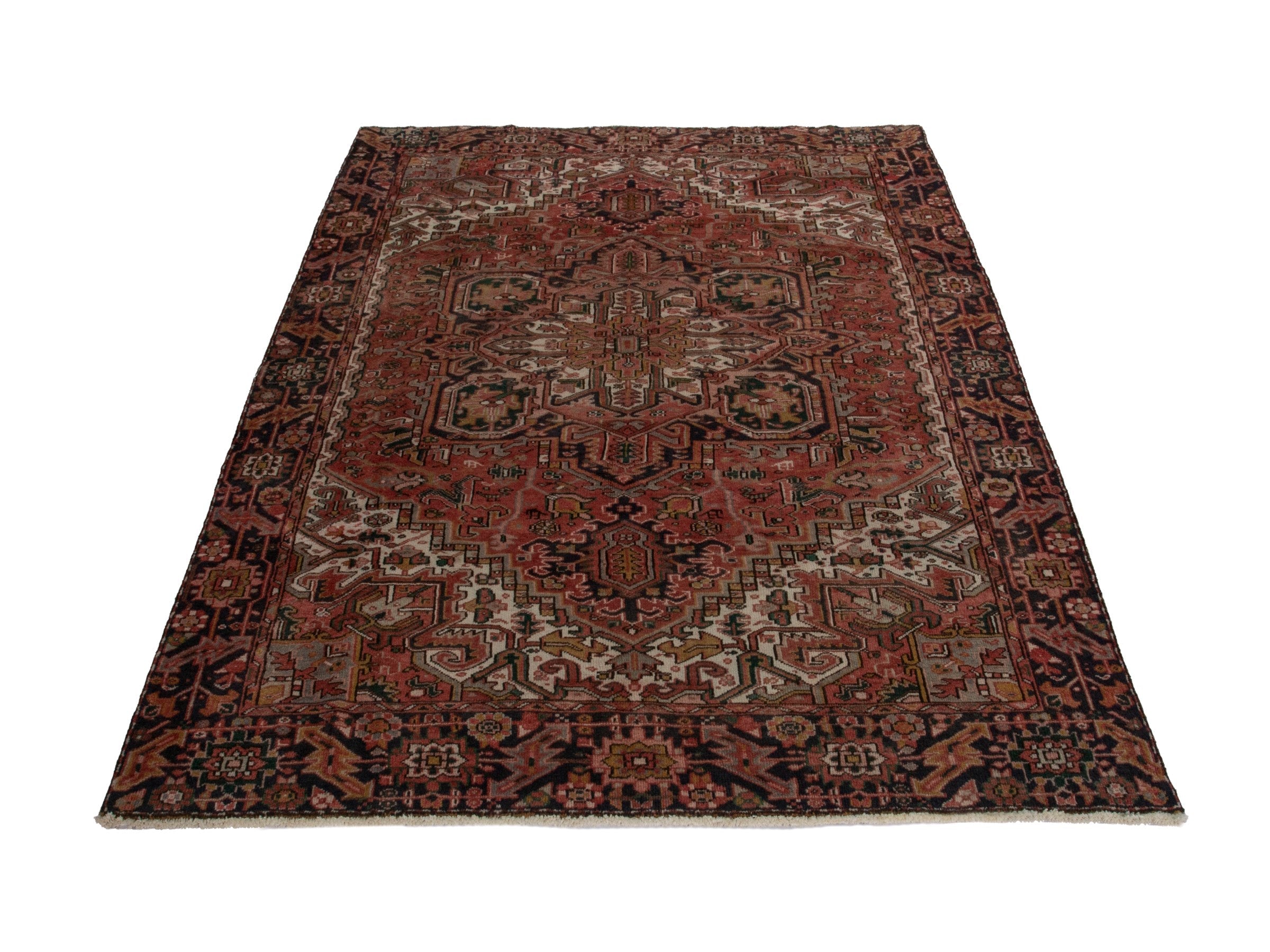 Persian Gorevan area rug in rust and burgundy, view 2 of 22