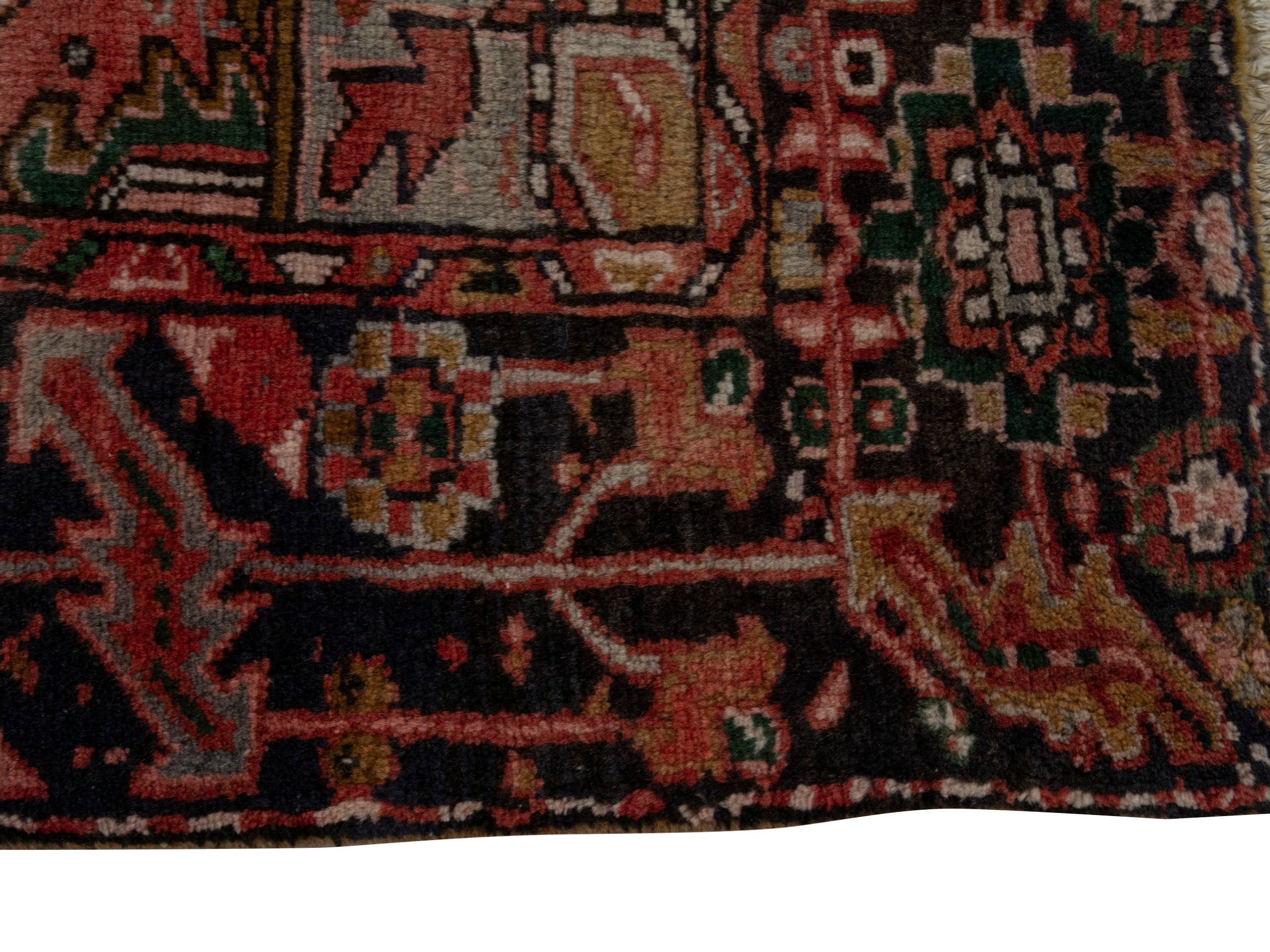 Persian Gorevan area rug in rust and burgundy, view 5 of 22