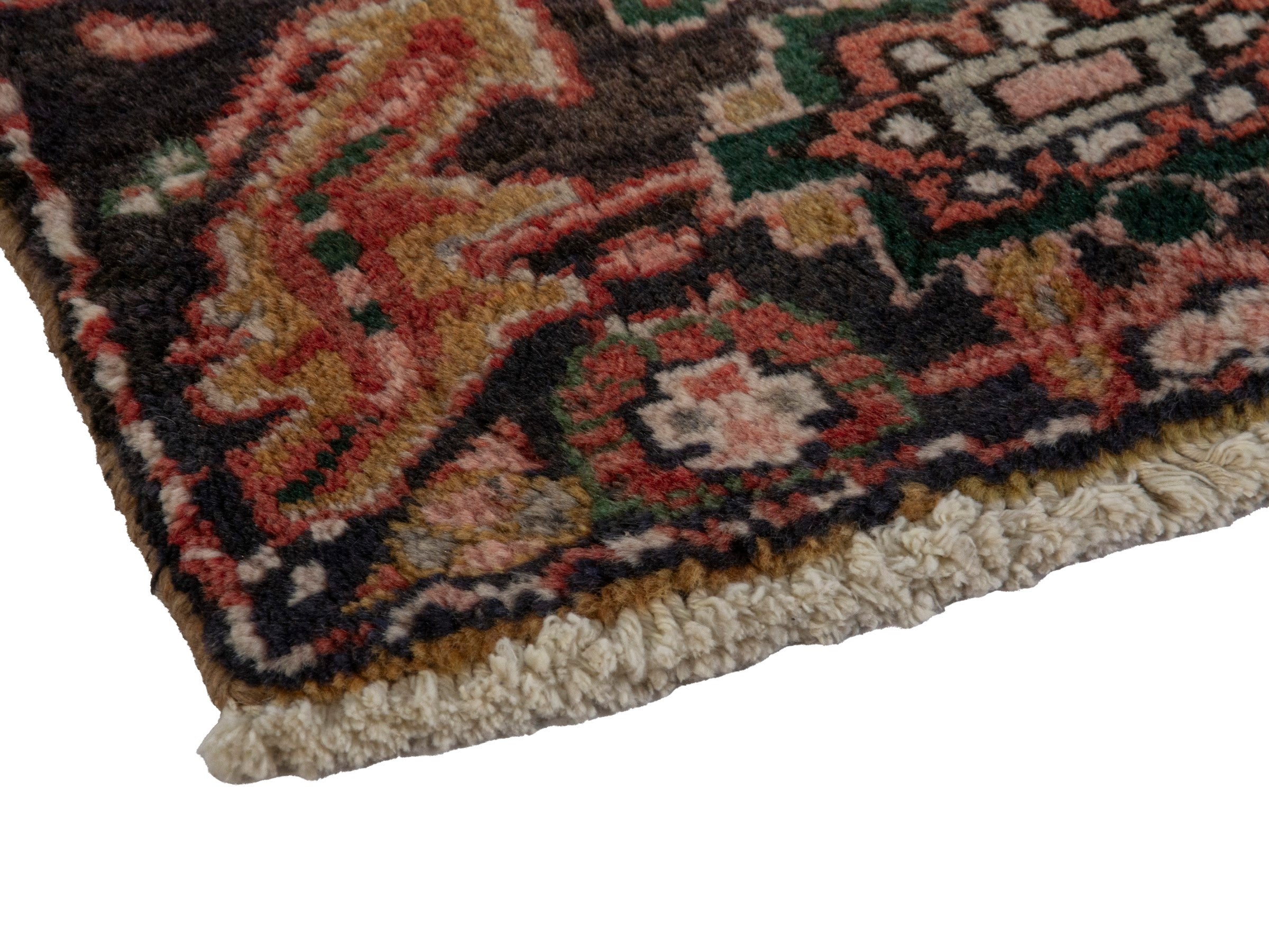 Persian Gorevan area rug in rust and burgundy, view 6 of 22