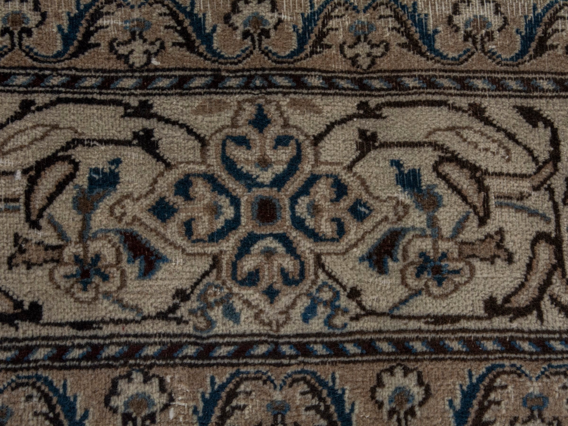 Persian Nain oversized rug in cream and taupe, view 11 of 18