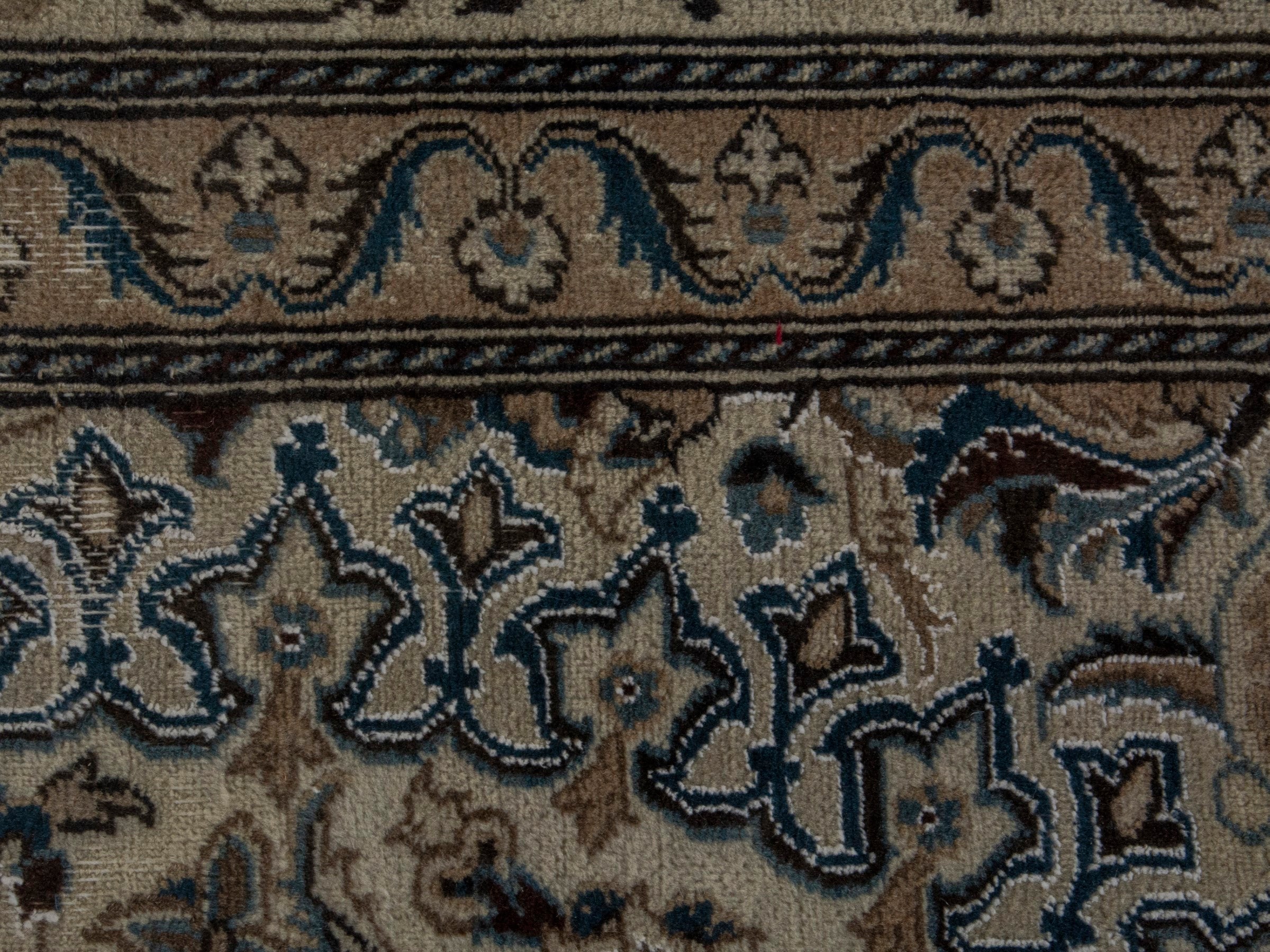 Persian Nain oversized rug in cream and taupe, view 13 of 18