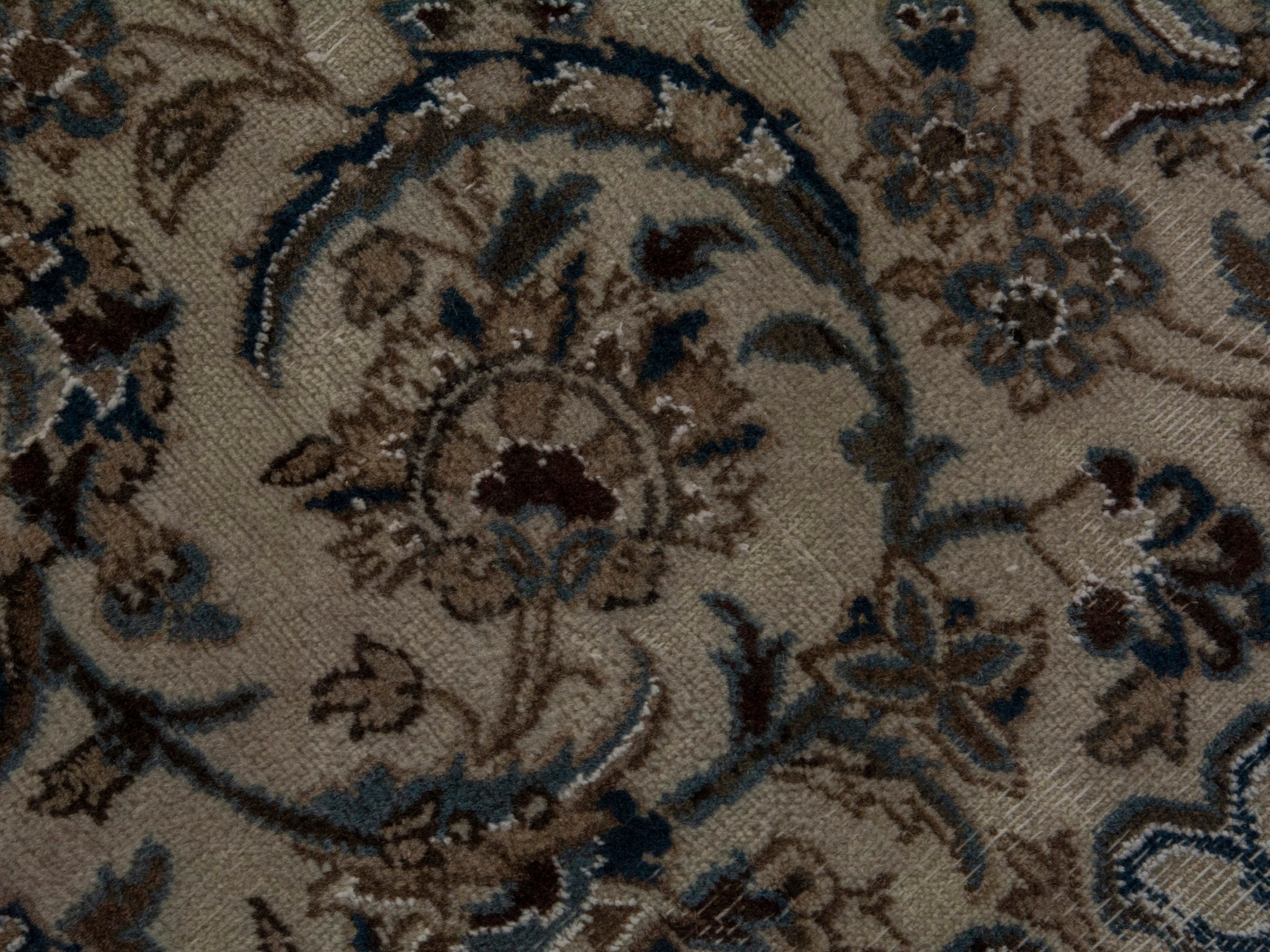 Persian Nain oversized rug in cream and taupe, view 14 of 18
