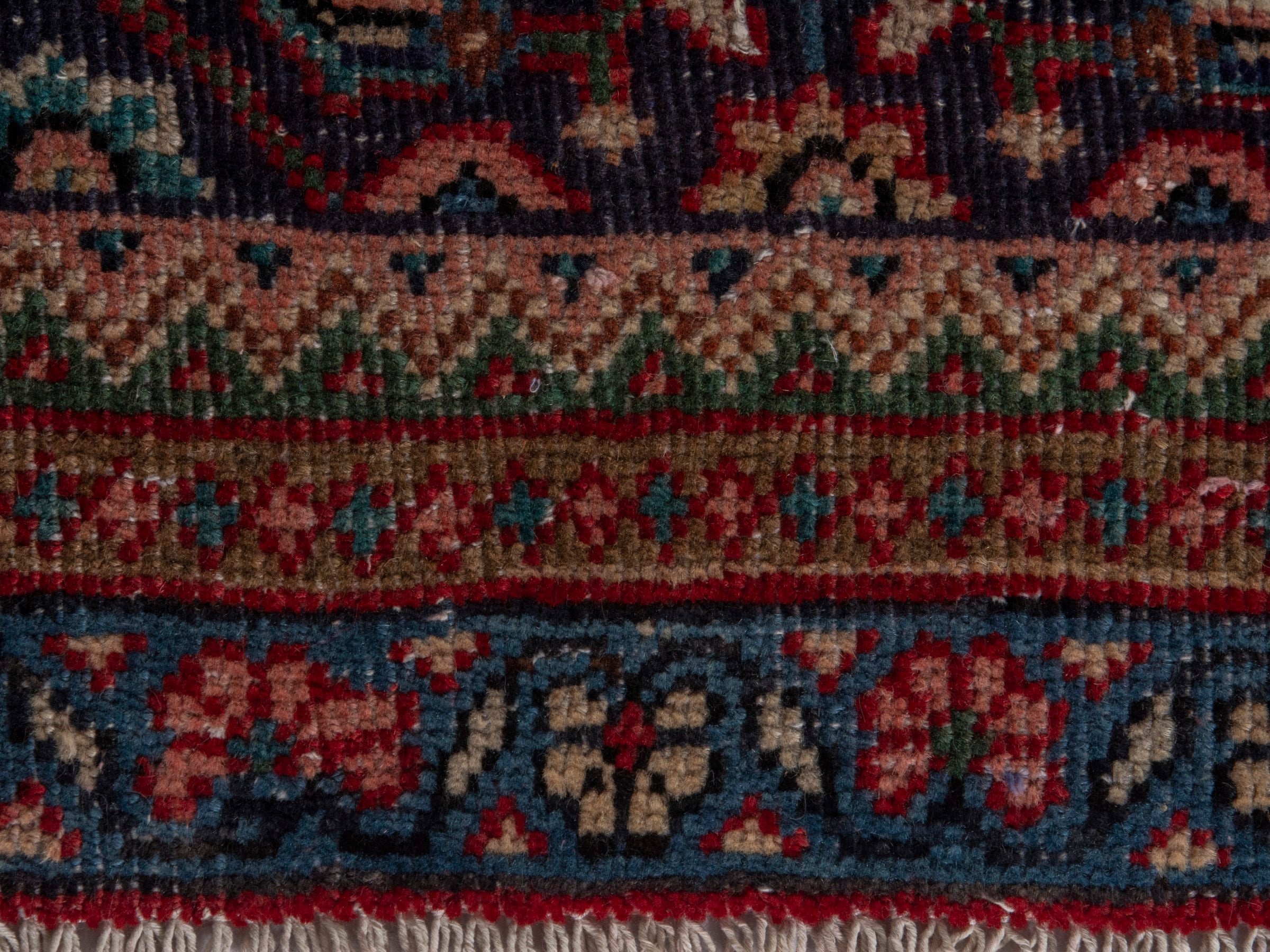 Persian Mahal oversized rug in burgundy and cream, view 11 of 18