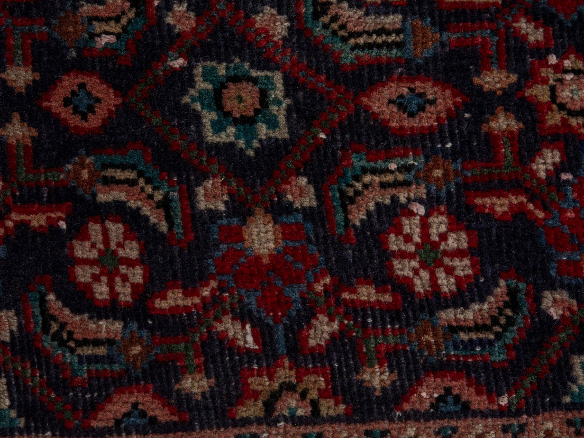 Persian Mahal oversized rug in burgundy and cream, view 12 of 18