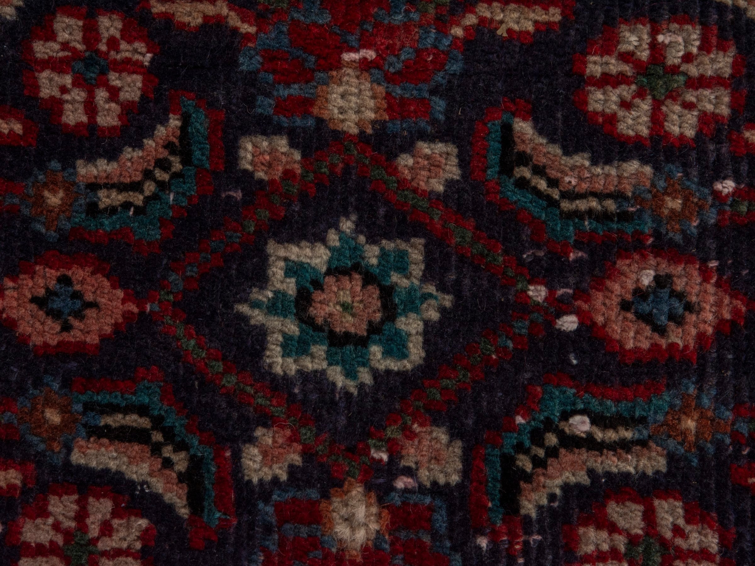 Persian Mahal oversized rug in burgundy and cream, view 13 of 18
