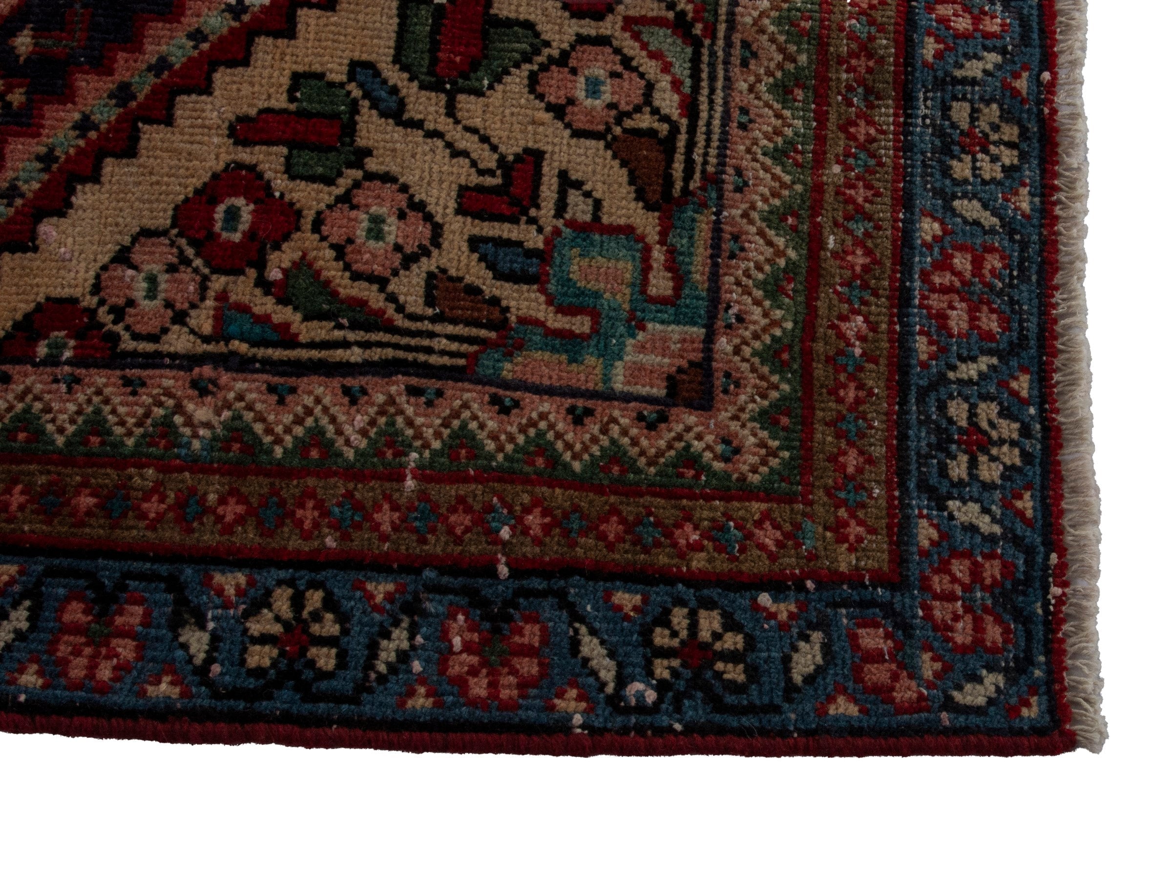 Persian Mahal oversized rug in burgundy and cream, view 5 of 18