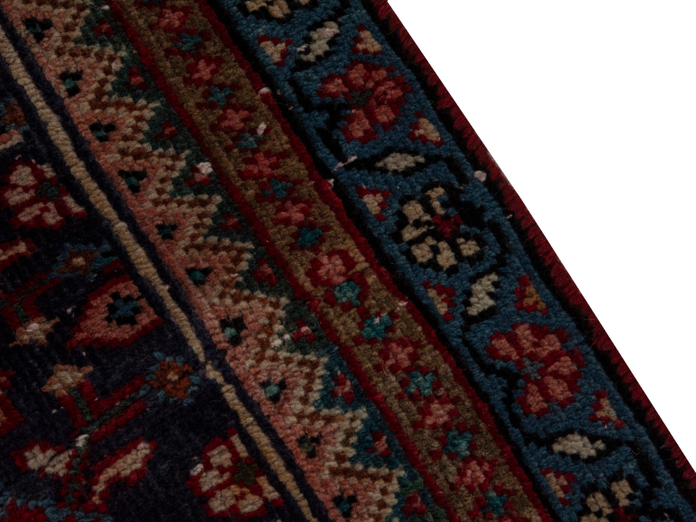Persian Mahal oversized rug in burgundy and cream, view 7 of 18