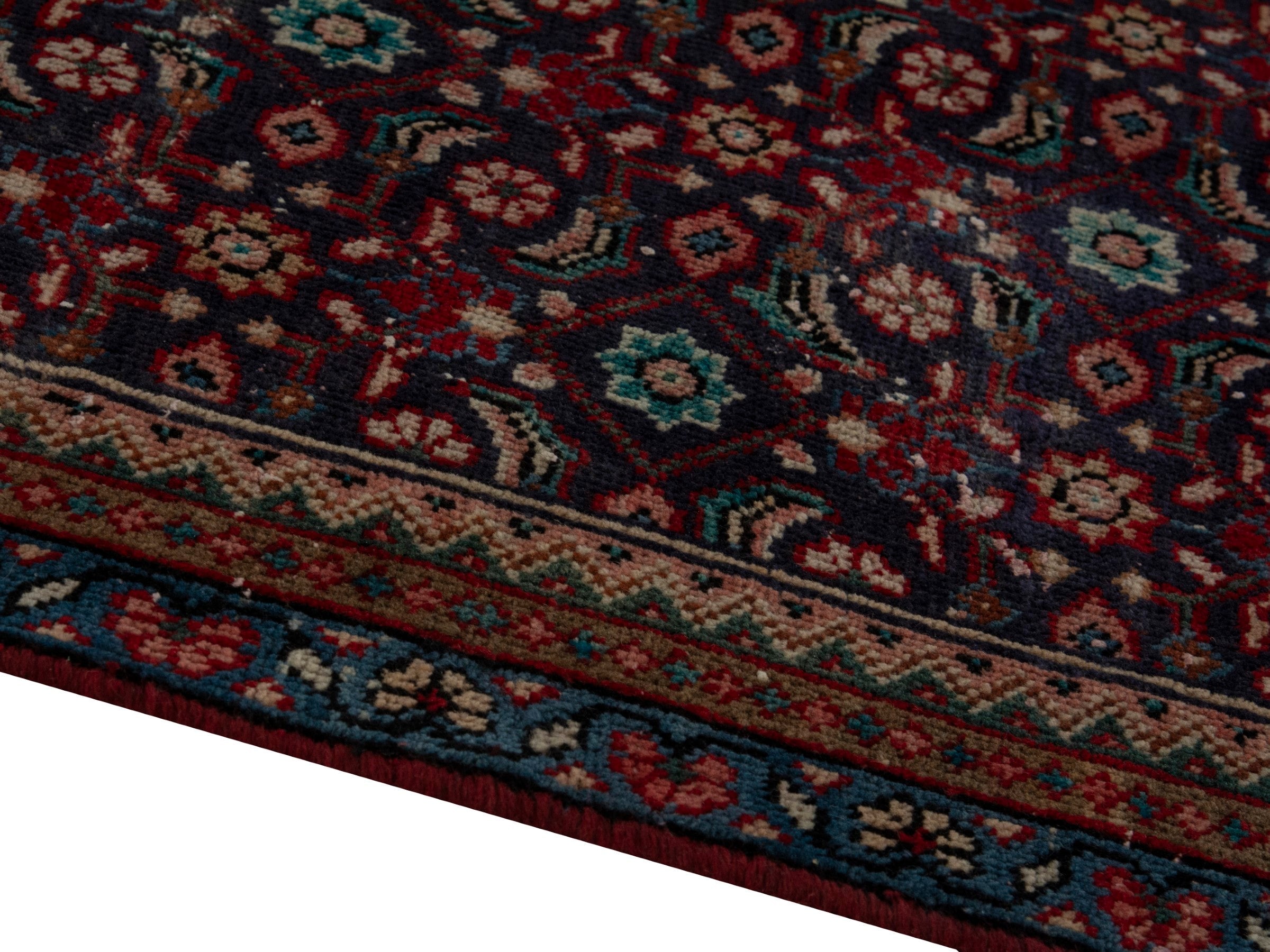 Persian Mahal oversized rug in burgundy and cream, view 8 of 18