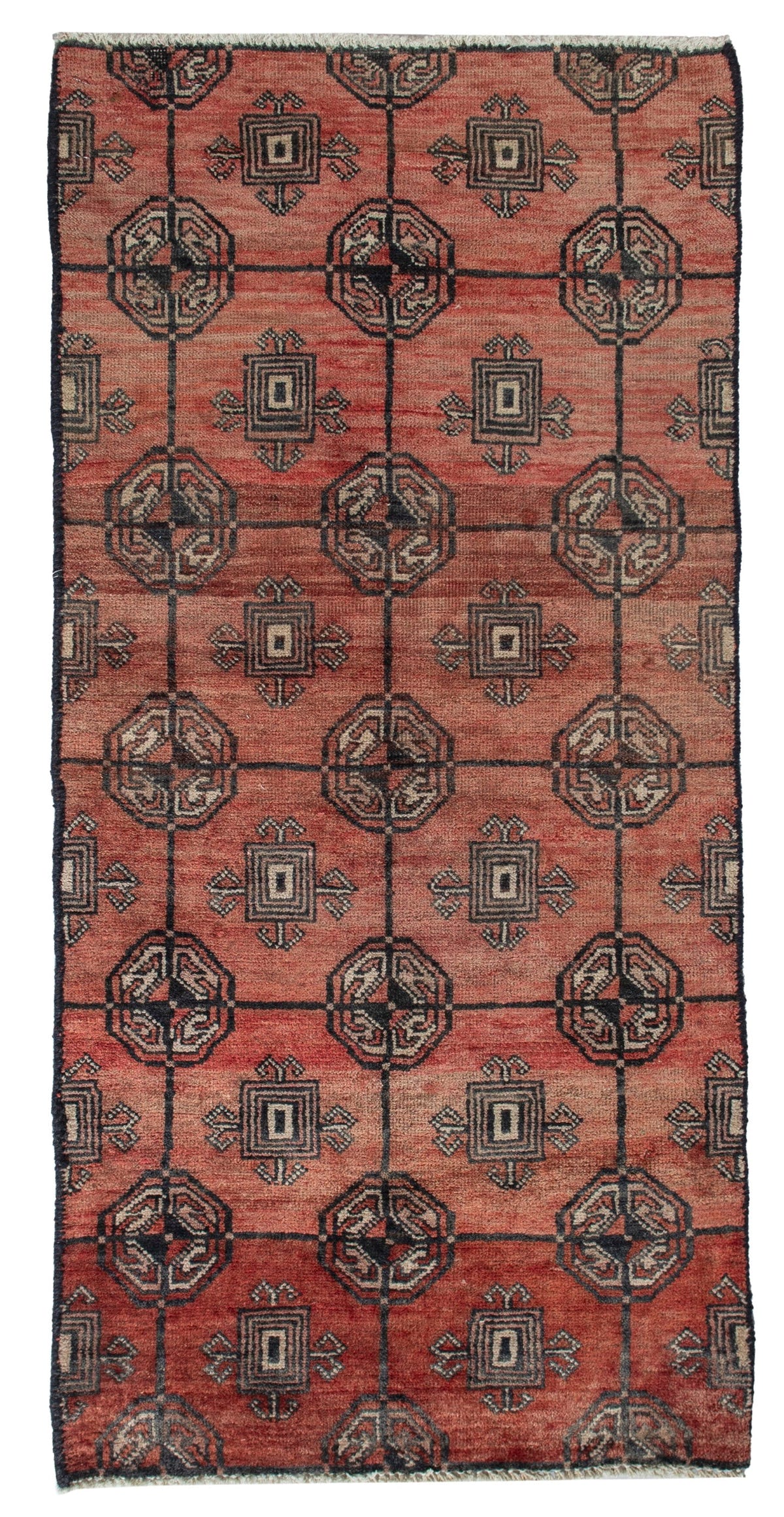 5841, Persian Torkaman Mini Rug