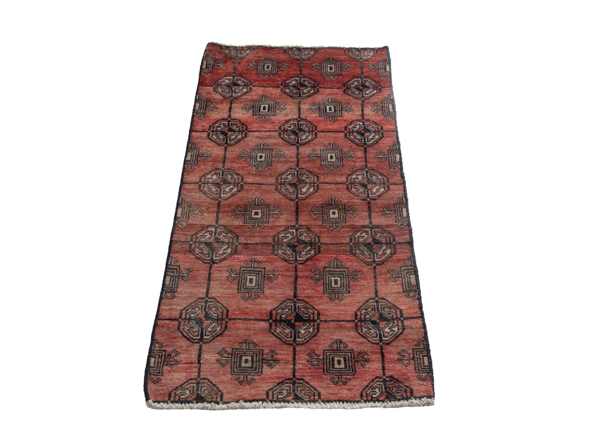 5841, Persian Torkaman Mini Rug