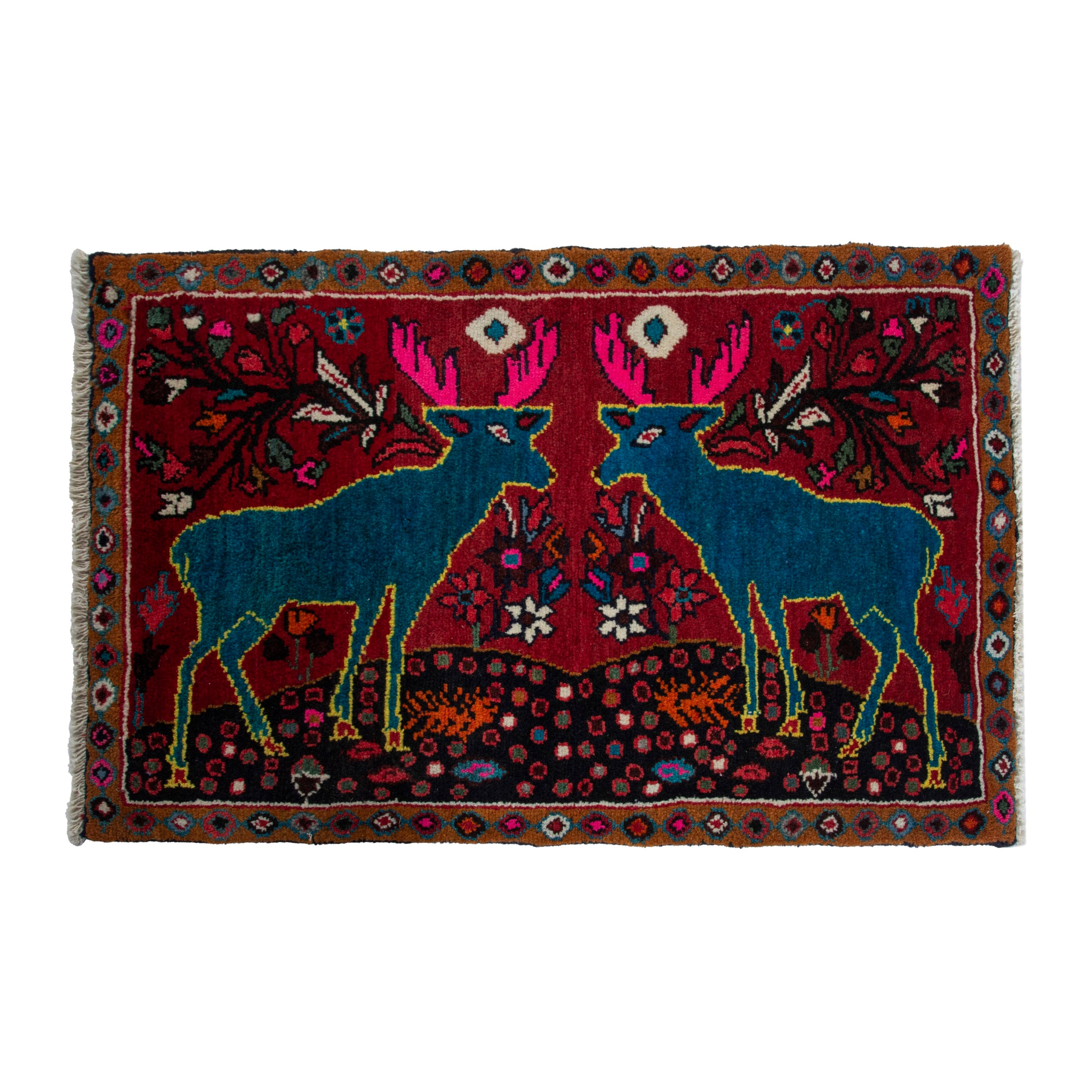 5842 - Persian Hamedan Accent Rug 2'1" x 3'3"