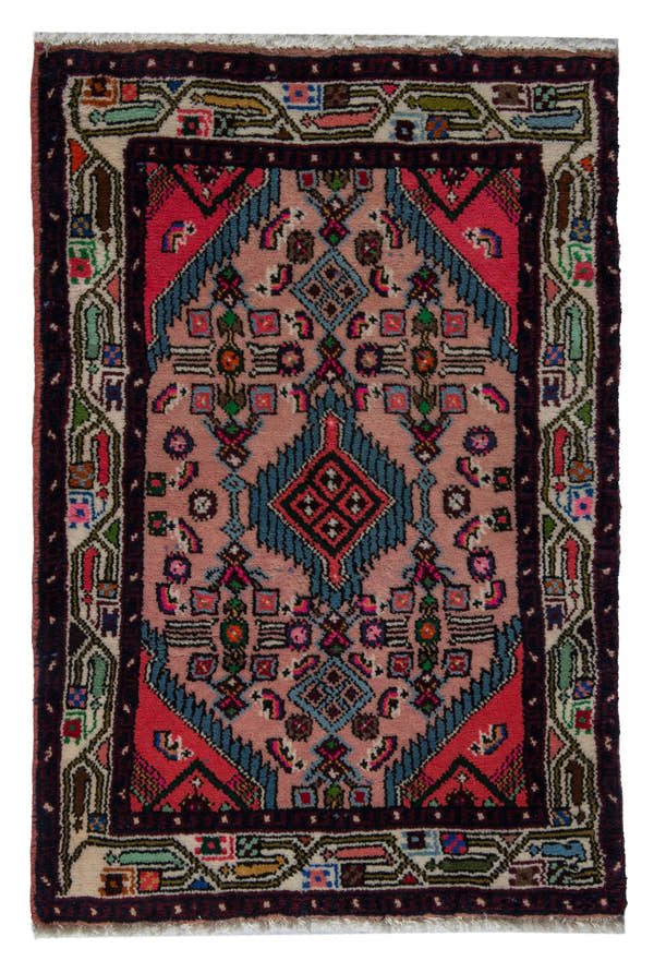 5844, Persian Hamadan Mini Rug