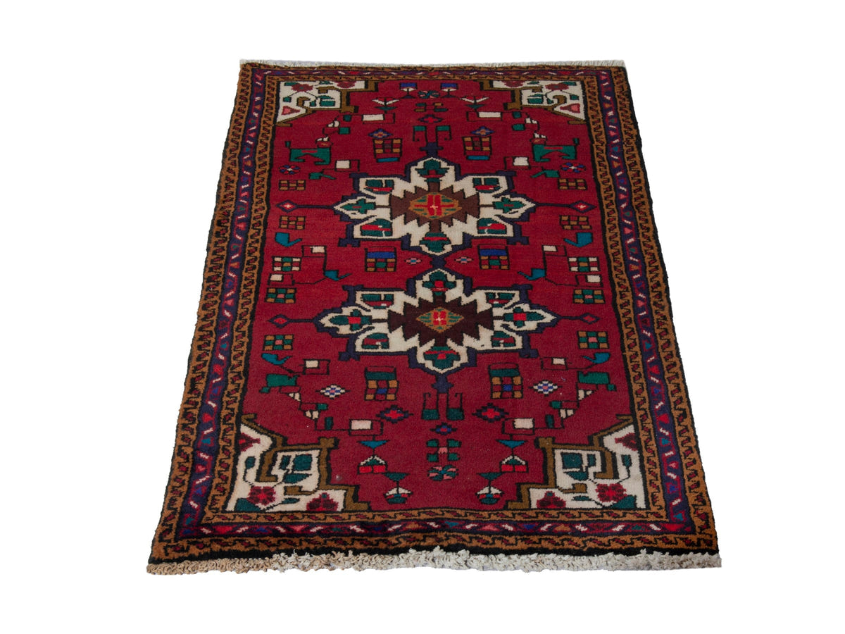 5848, Persian Gharajeh Mini Rug
