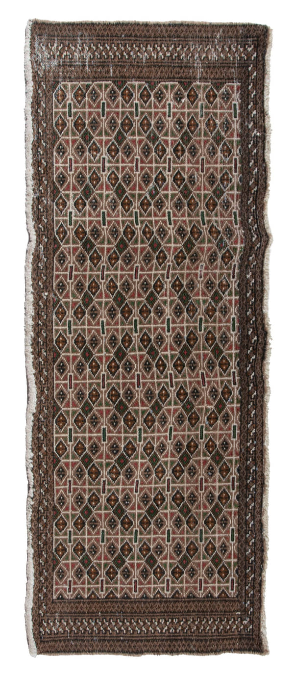 5849, Persian Torkaman Mini Rug