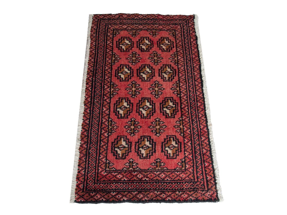 5851, Persian Torkaman Mini Rug