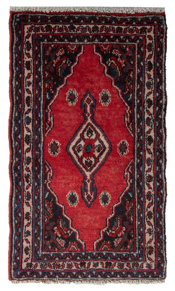 5853, Persian Hamadan Mini Rug