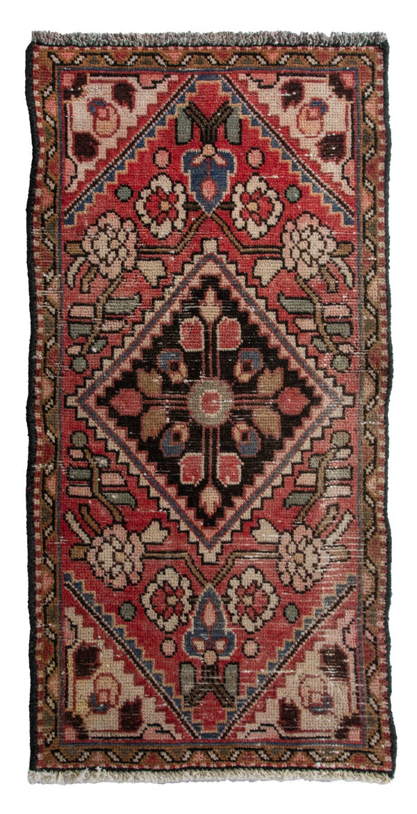 5855, Persian Hamadan Mini Rug