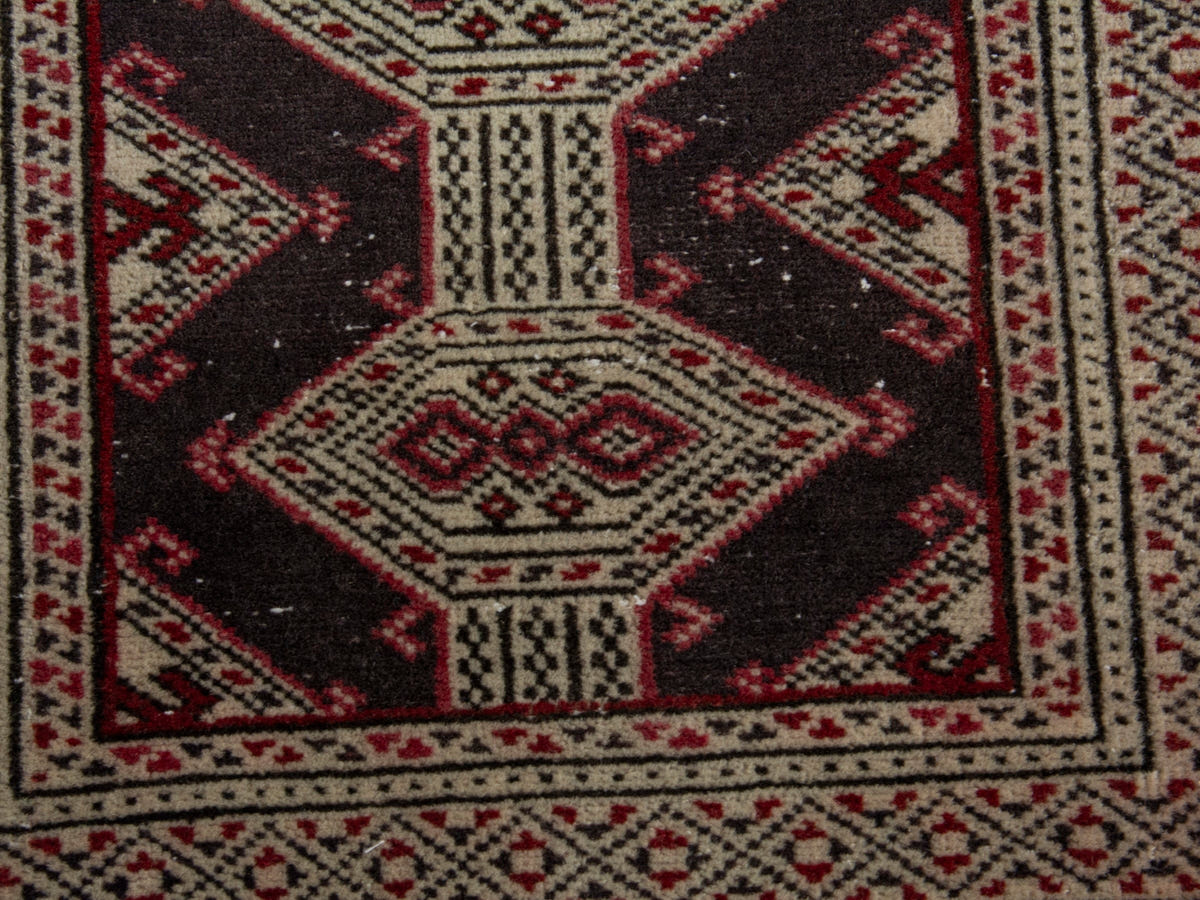 5861, Persian Torkaman Mini Rug