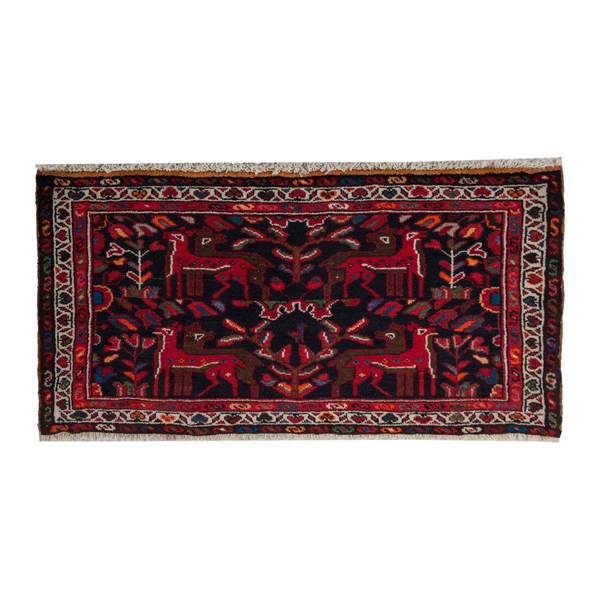 5868 - Persian Hamedan Accent Rug 3'3" x 2'2"