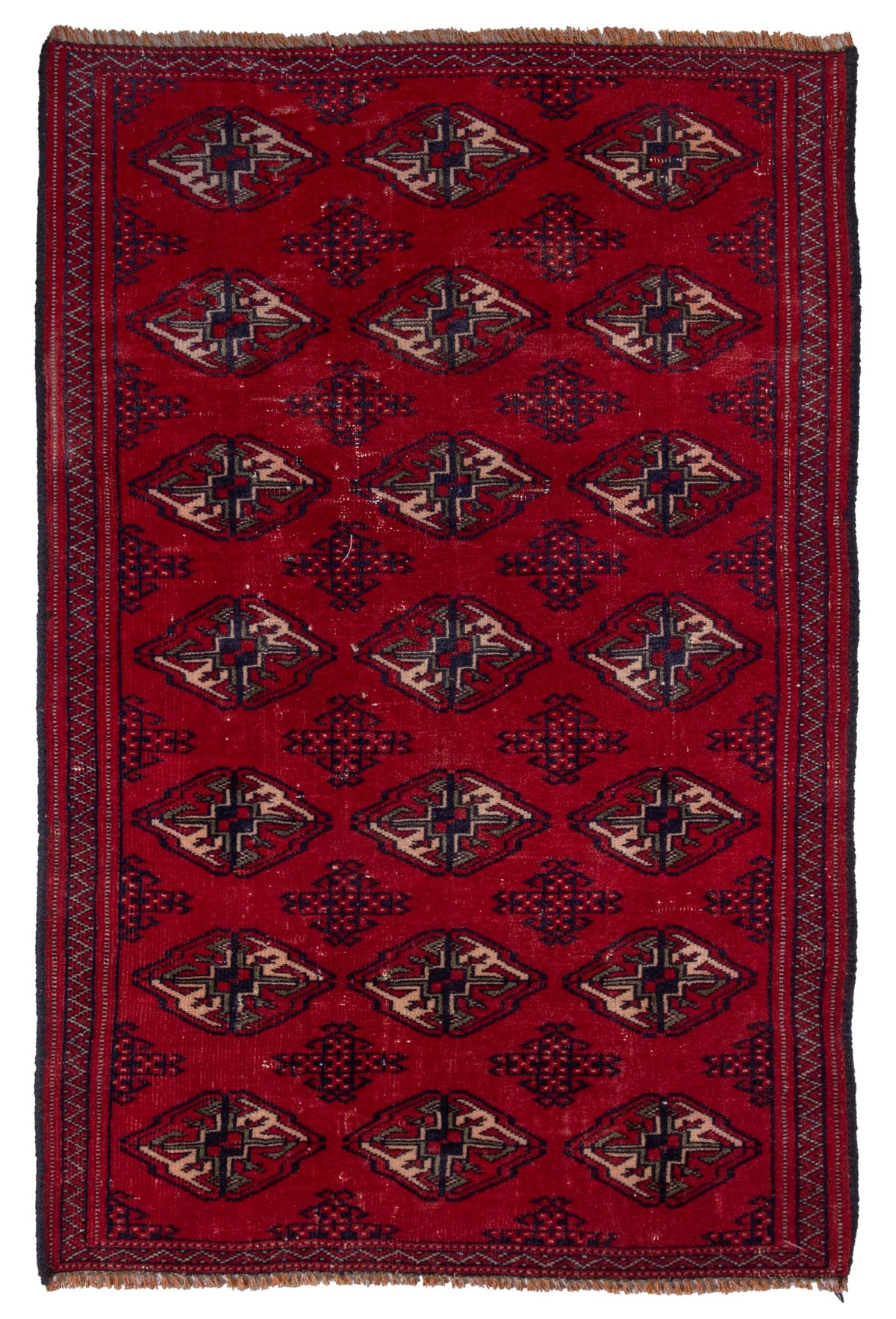5870, Persian Torkaman Mini Rug