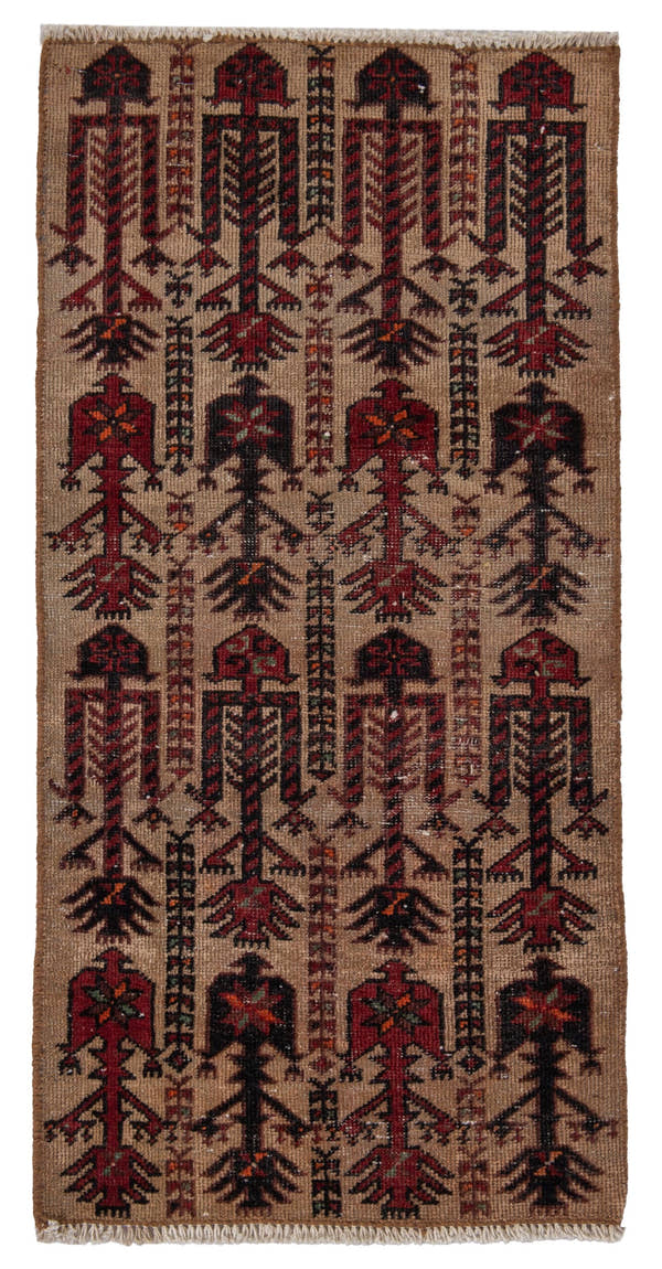 5872, Persian Baluch Mini Rug