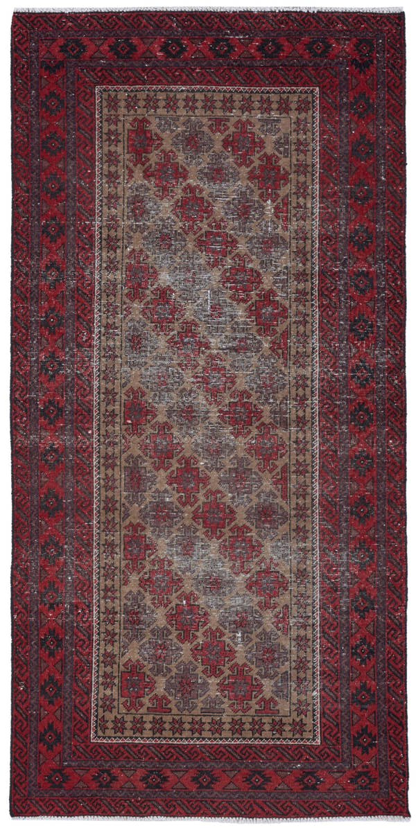 8932, Persian Baluch Runner Rug