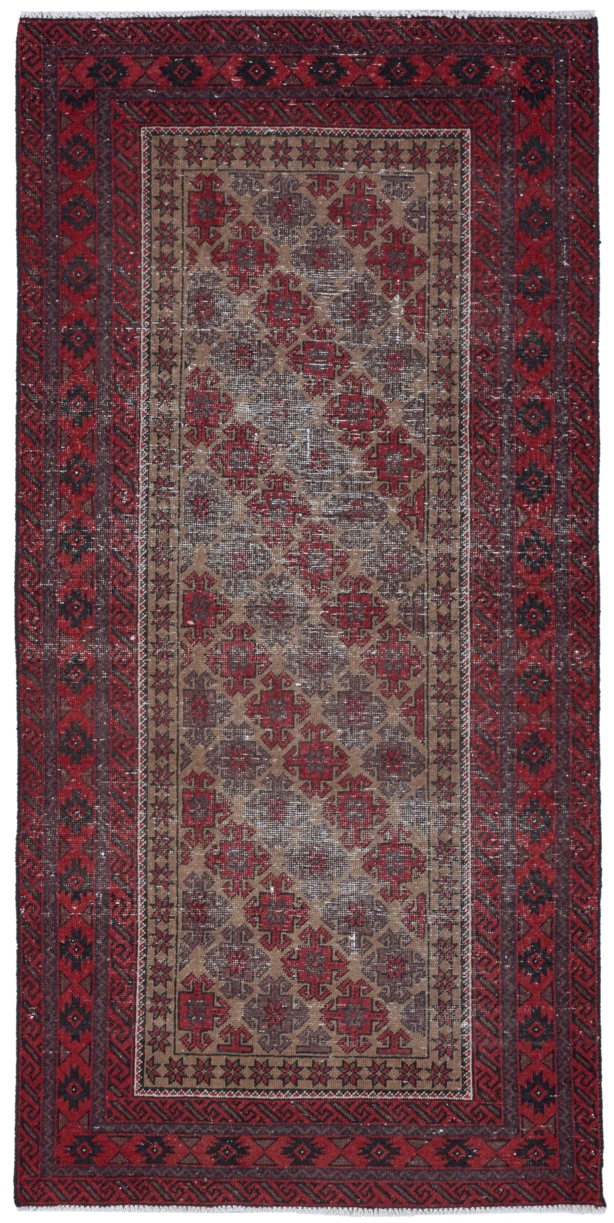 8932, Persian Baluch Runner Rug
