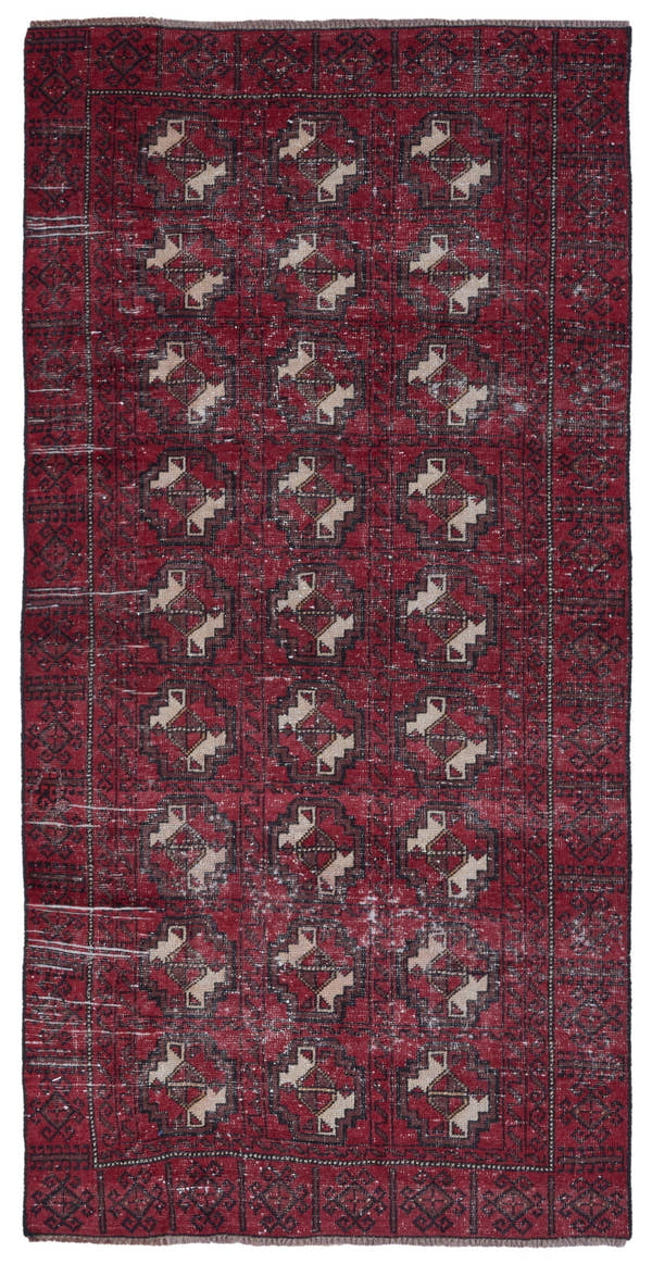 8937, Persian Baluch Runner Rug