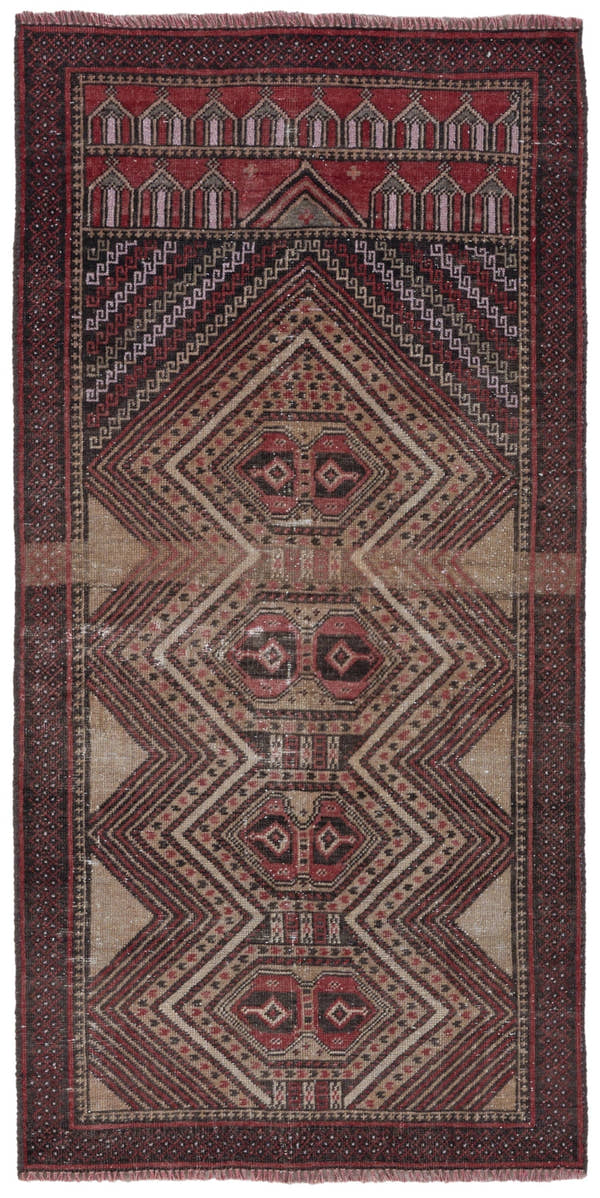 8940, Persian Baluch Area Rug