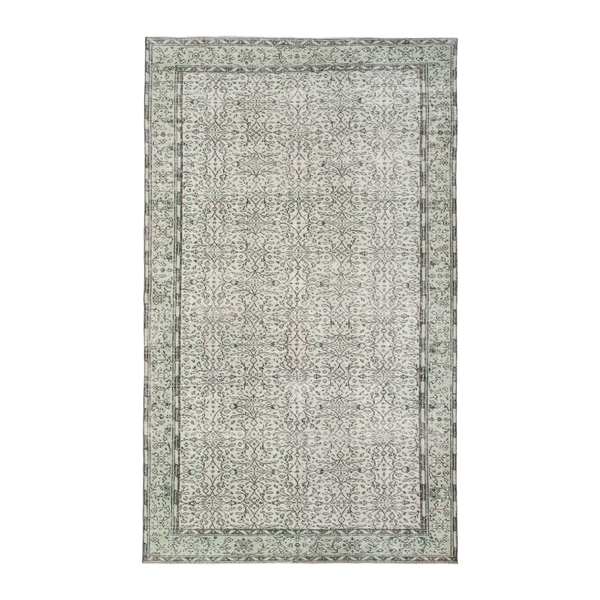 Turkish Manisa area rug in greige and taupe, 6' x 10'1"