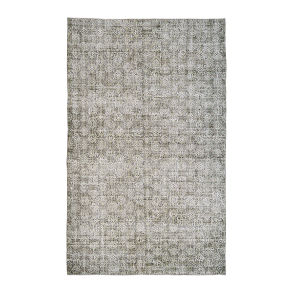 Turkish Manisa area rug in taupe and greige, 5'9" x 9'