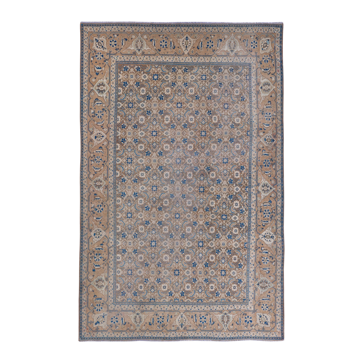 Persian Mahal area rug in taupe and greige, 6'11" x 10'3"