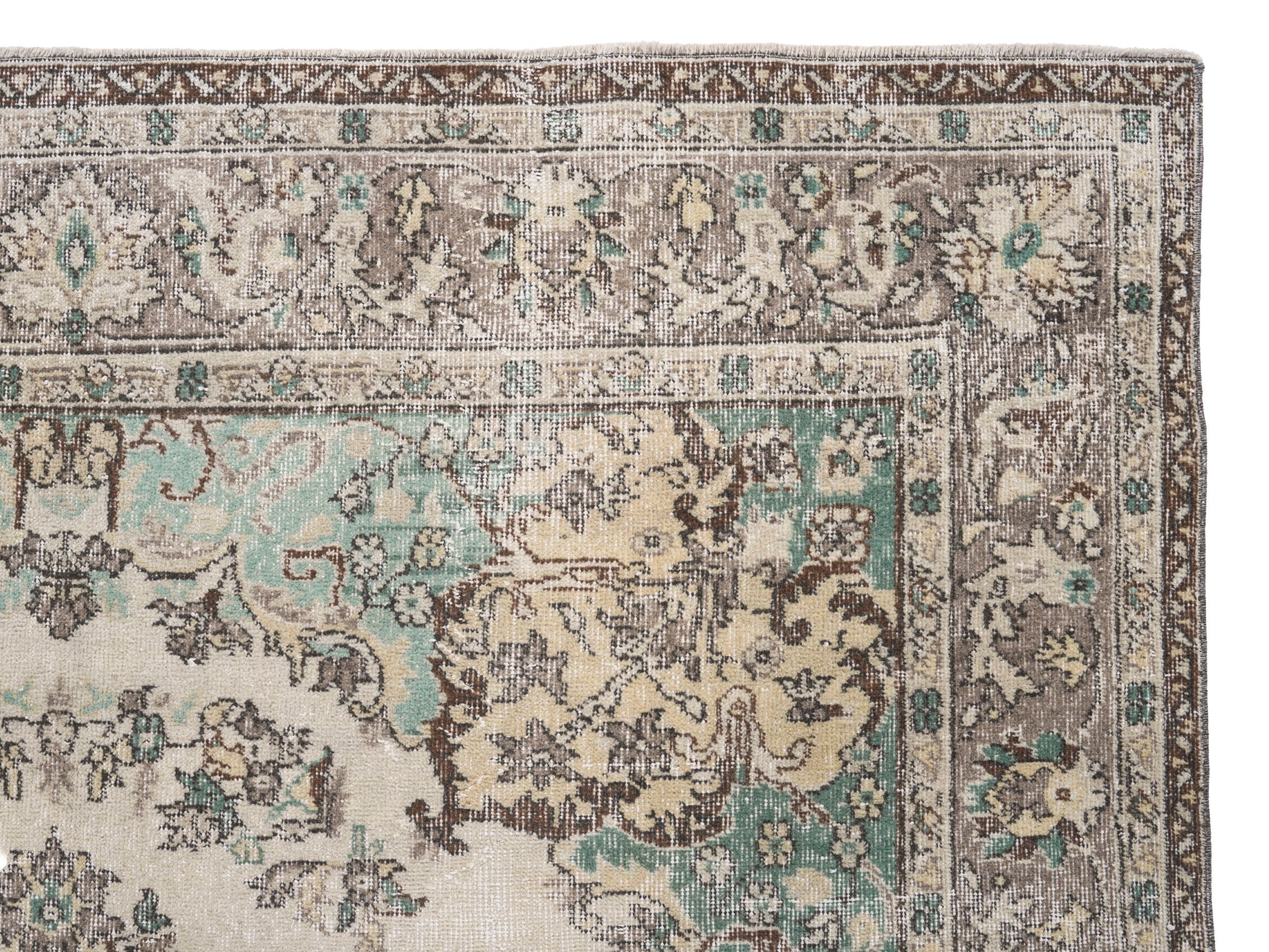 Turkish Isparta oversized rug in cream and greige, view 8 of 10