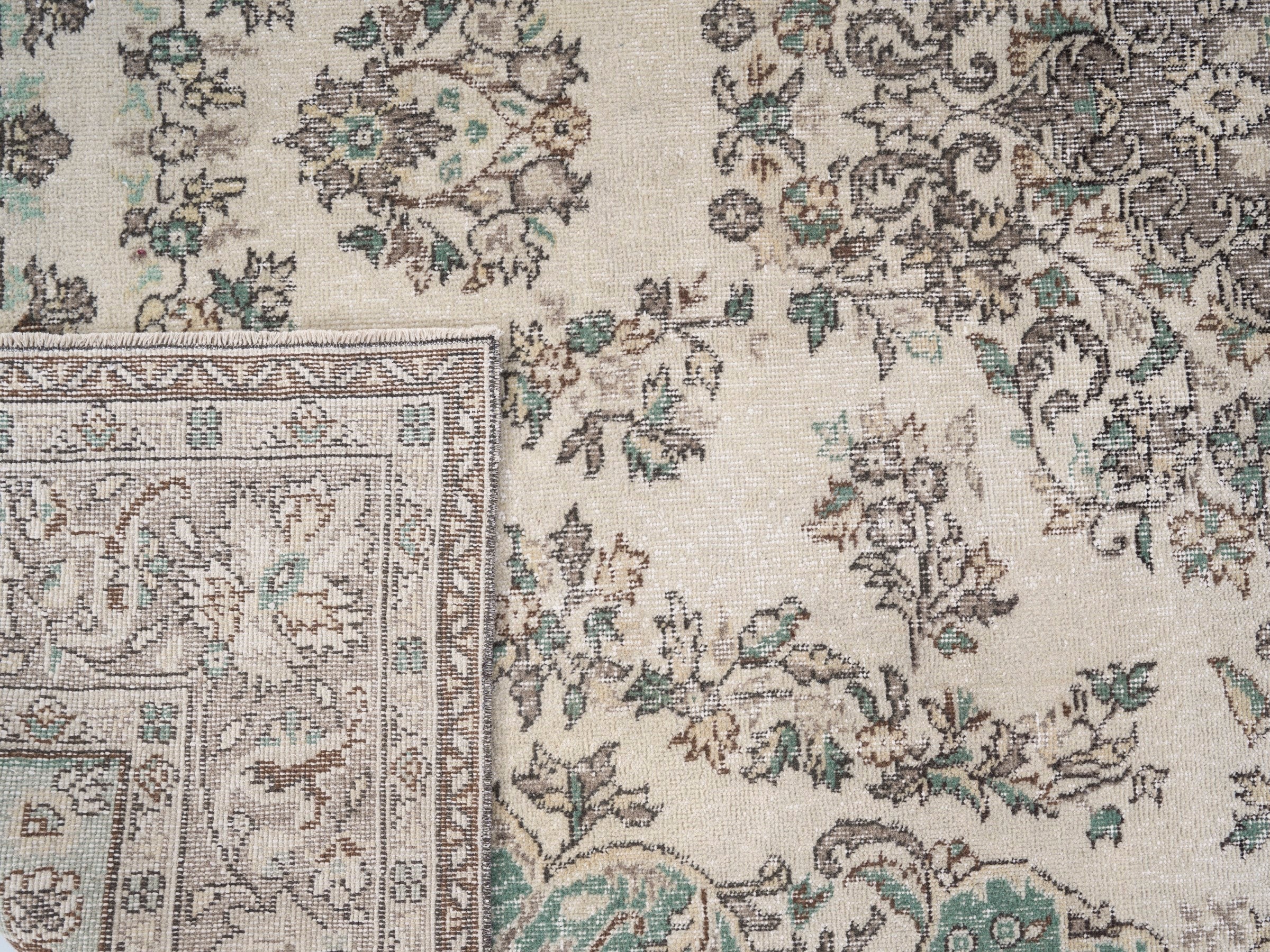Turkish Isparta oversized rug in cream and greige, view 10 of 10