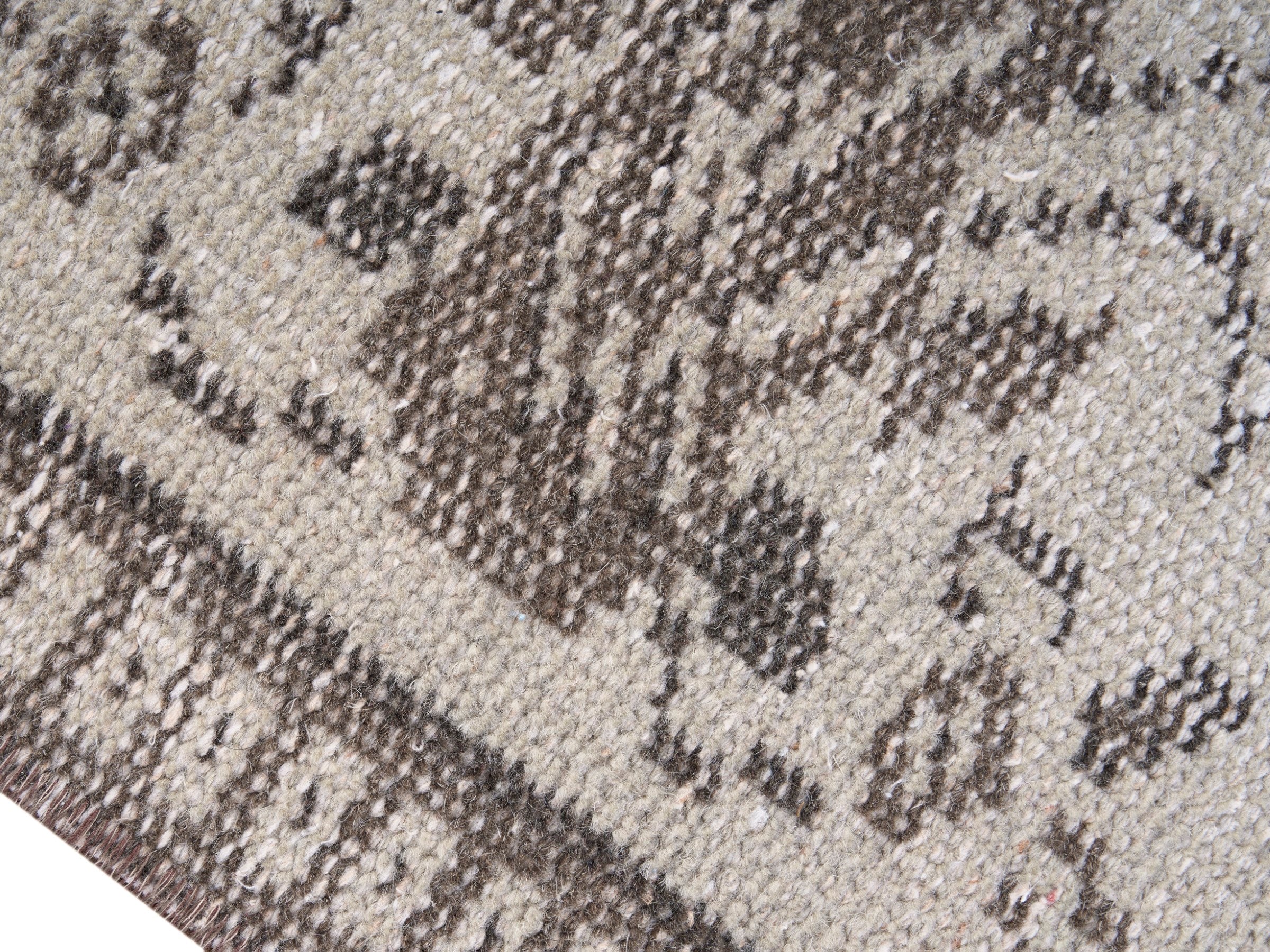 Turkish Manisa area rug in cream and greige, view 6 of 10