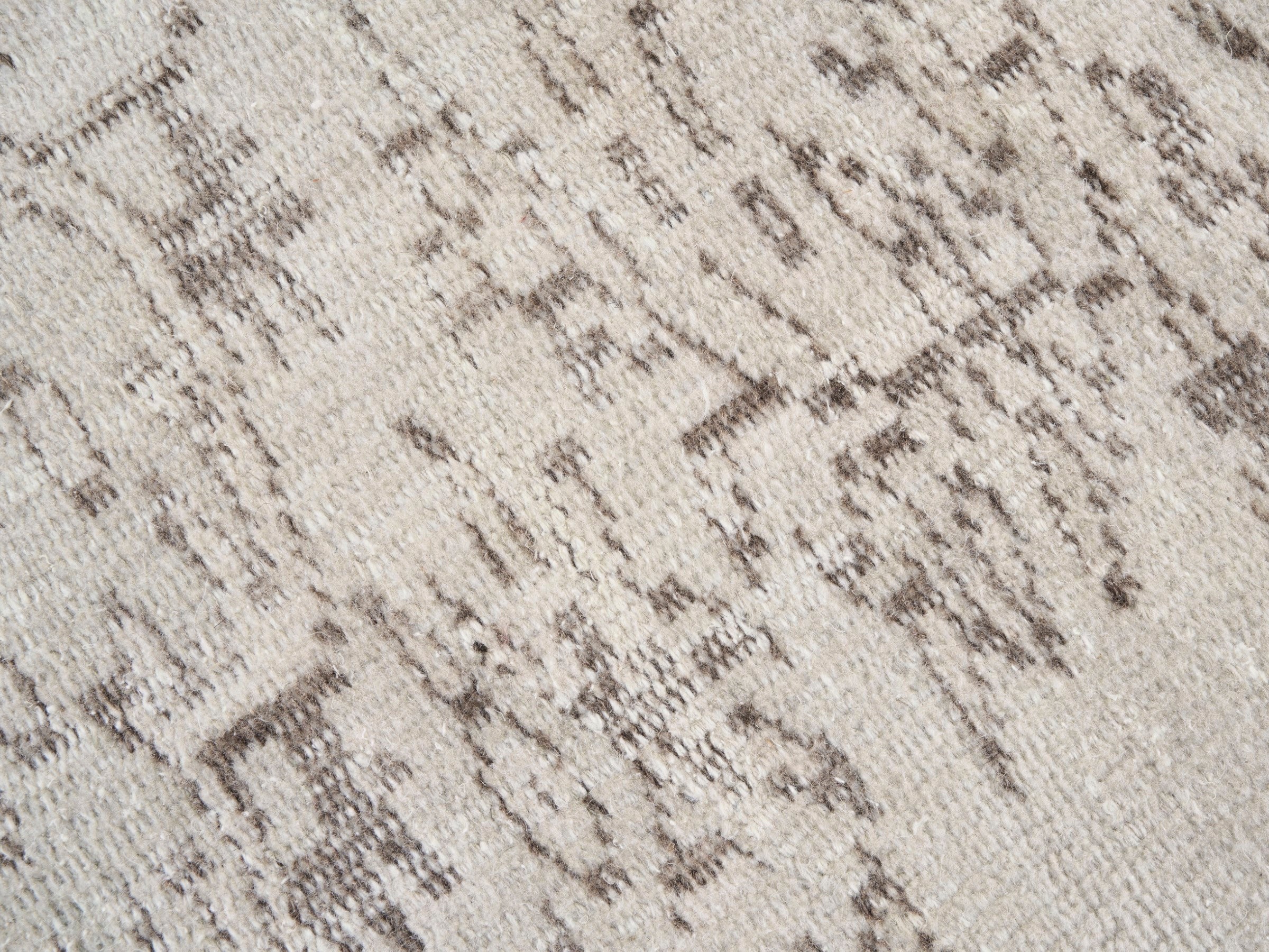 Turkish Manisa area rug in cream and taupe, view 7 of 10