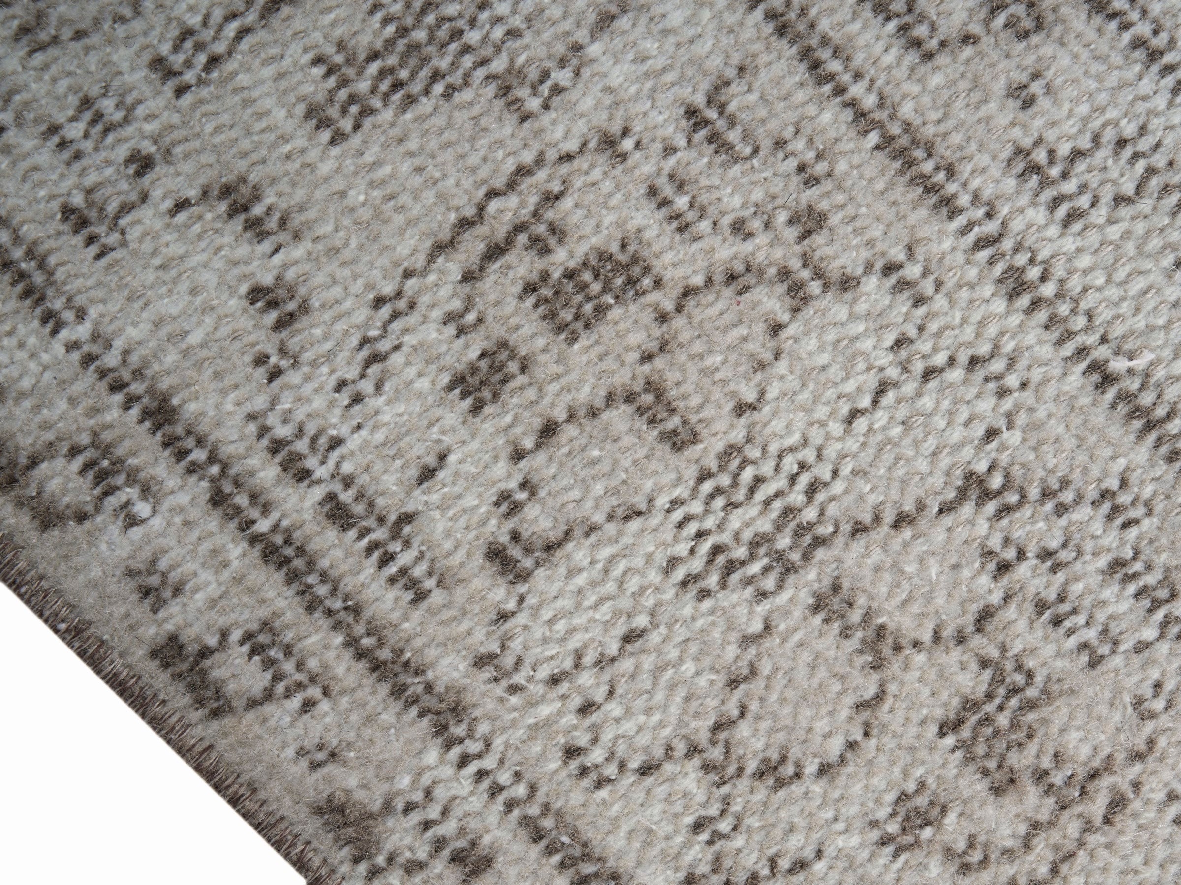 Turkish Manisa area rug in cream and greige, view 6 of 10