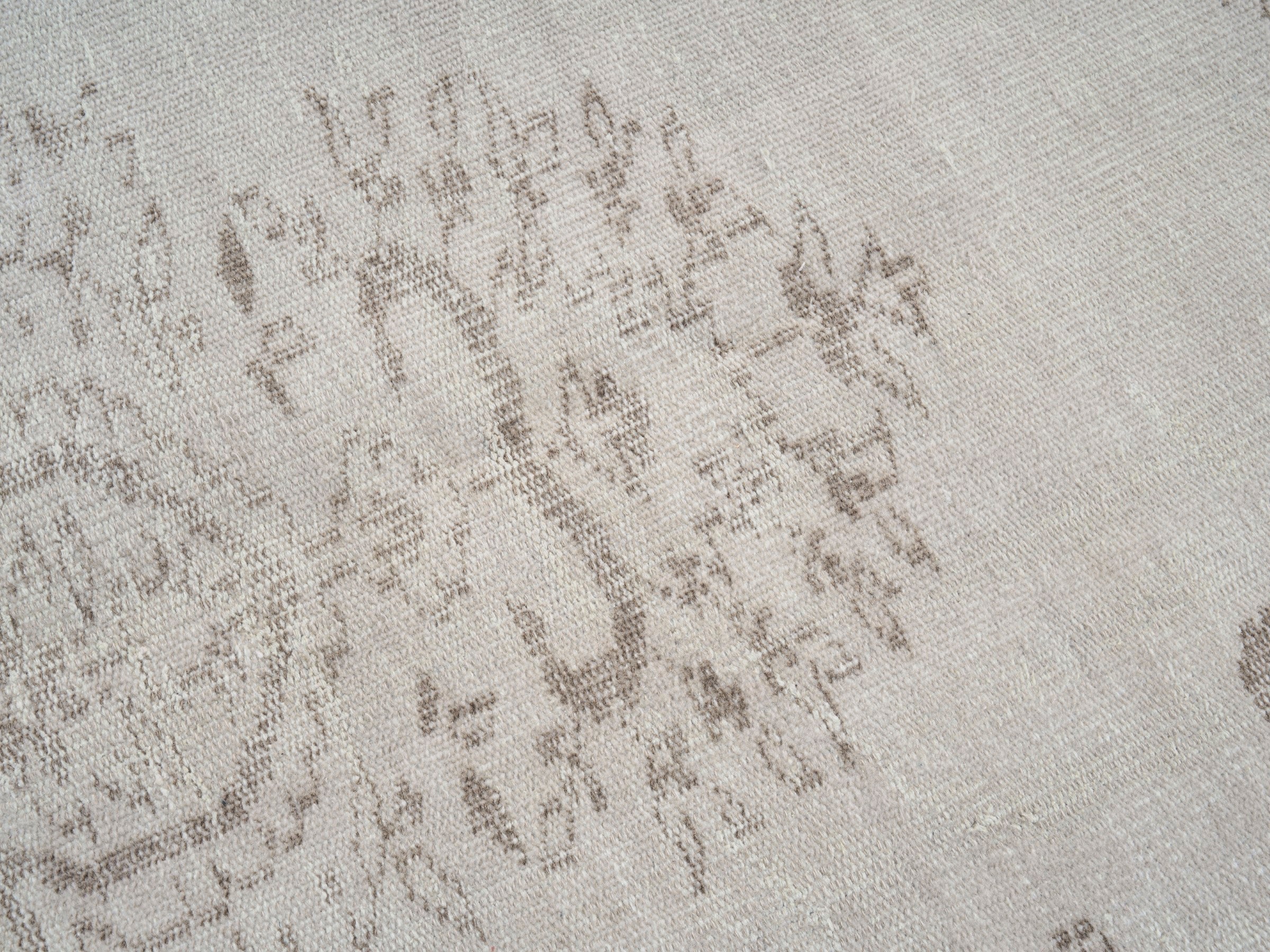 Turkish Manisa area rug in cream and greige, view 7 of 10