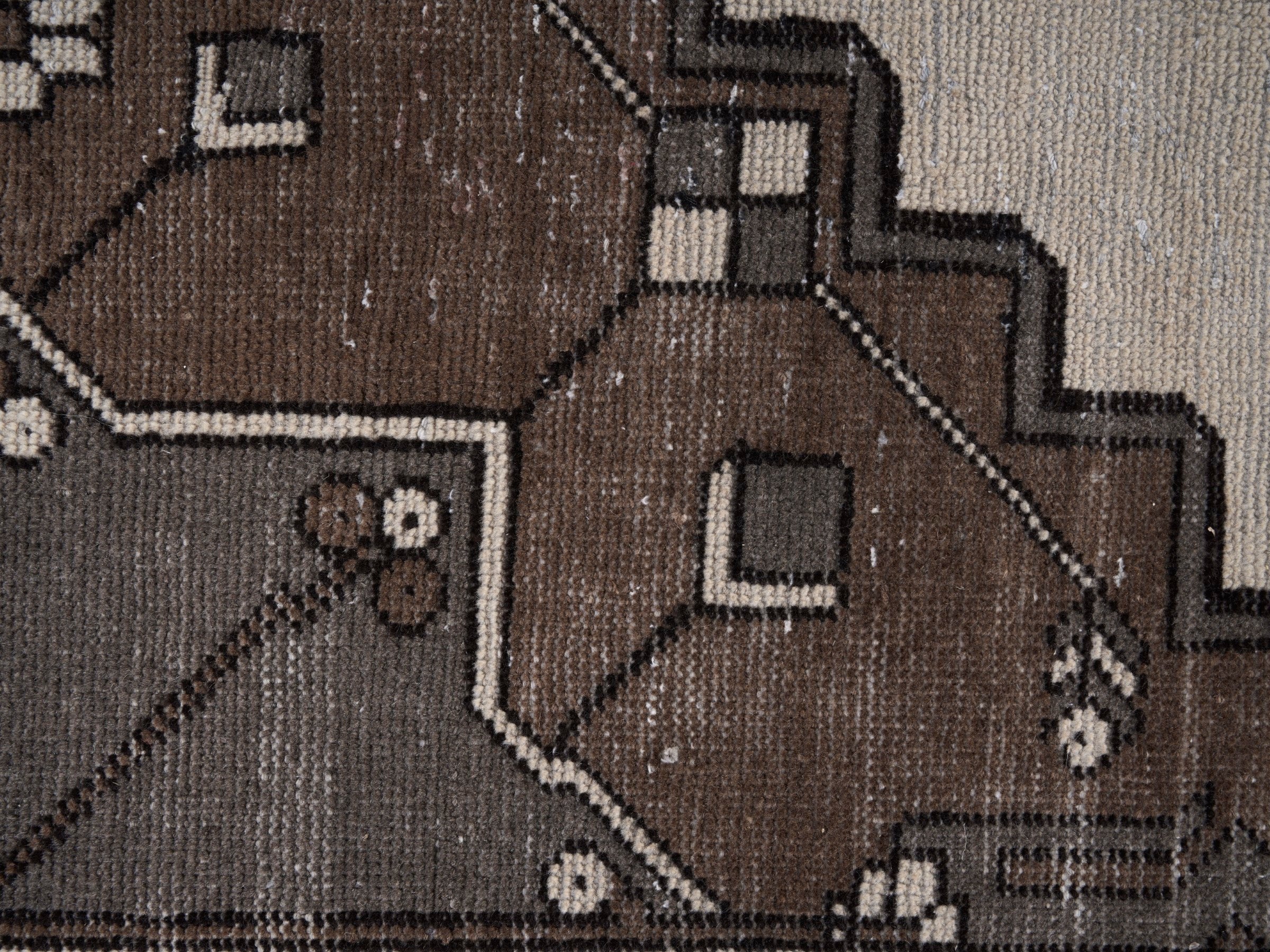 Persian Ferdos oversized rug in cream and brown, view 9 of 15