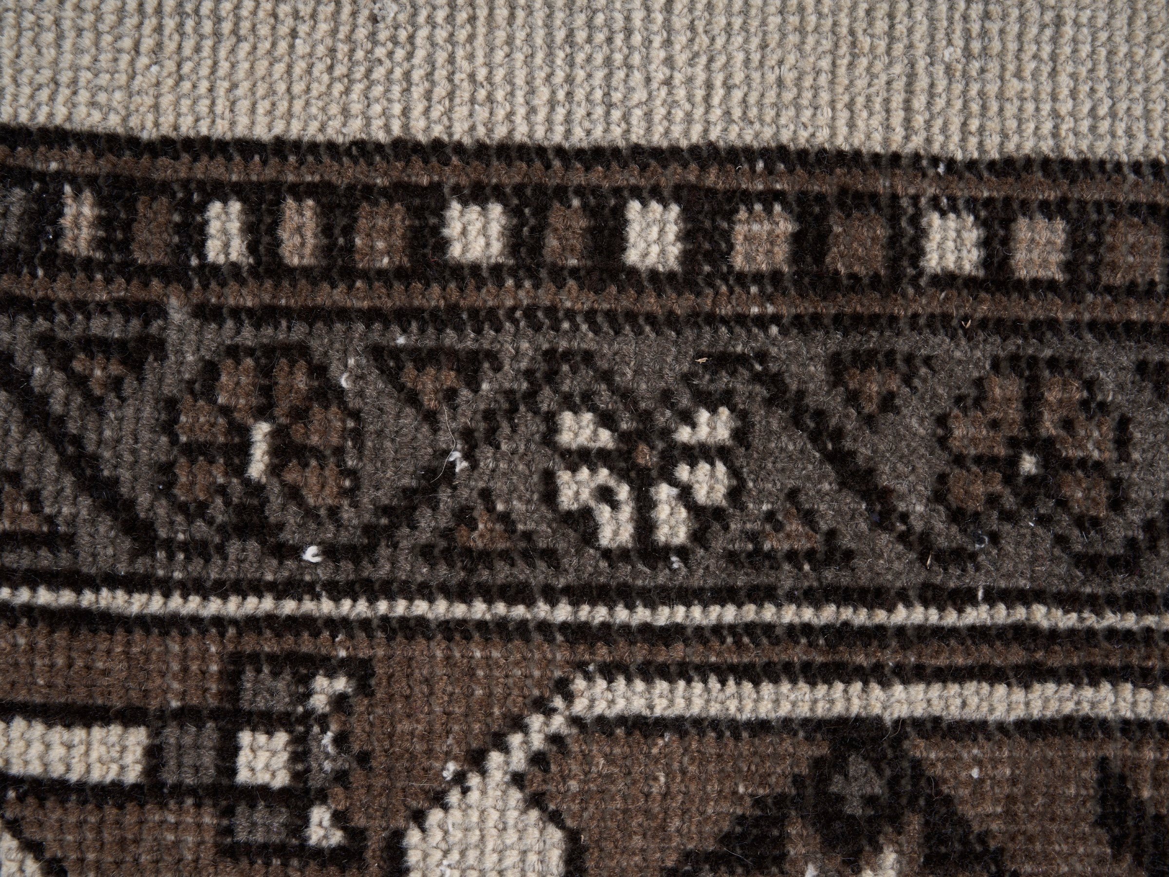 Persian Ferdos oversized rug in cream and brown, view 10 of 15