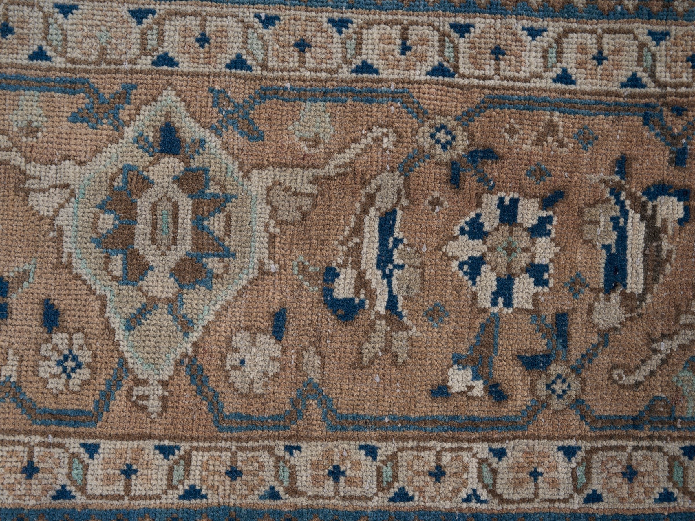 Persian Mahal area rug in taupe and greige, view 9 of 15