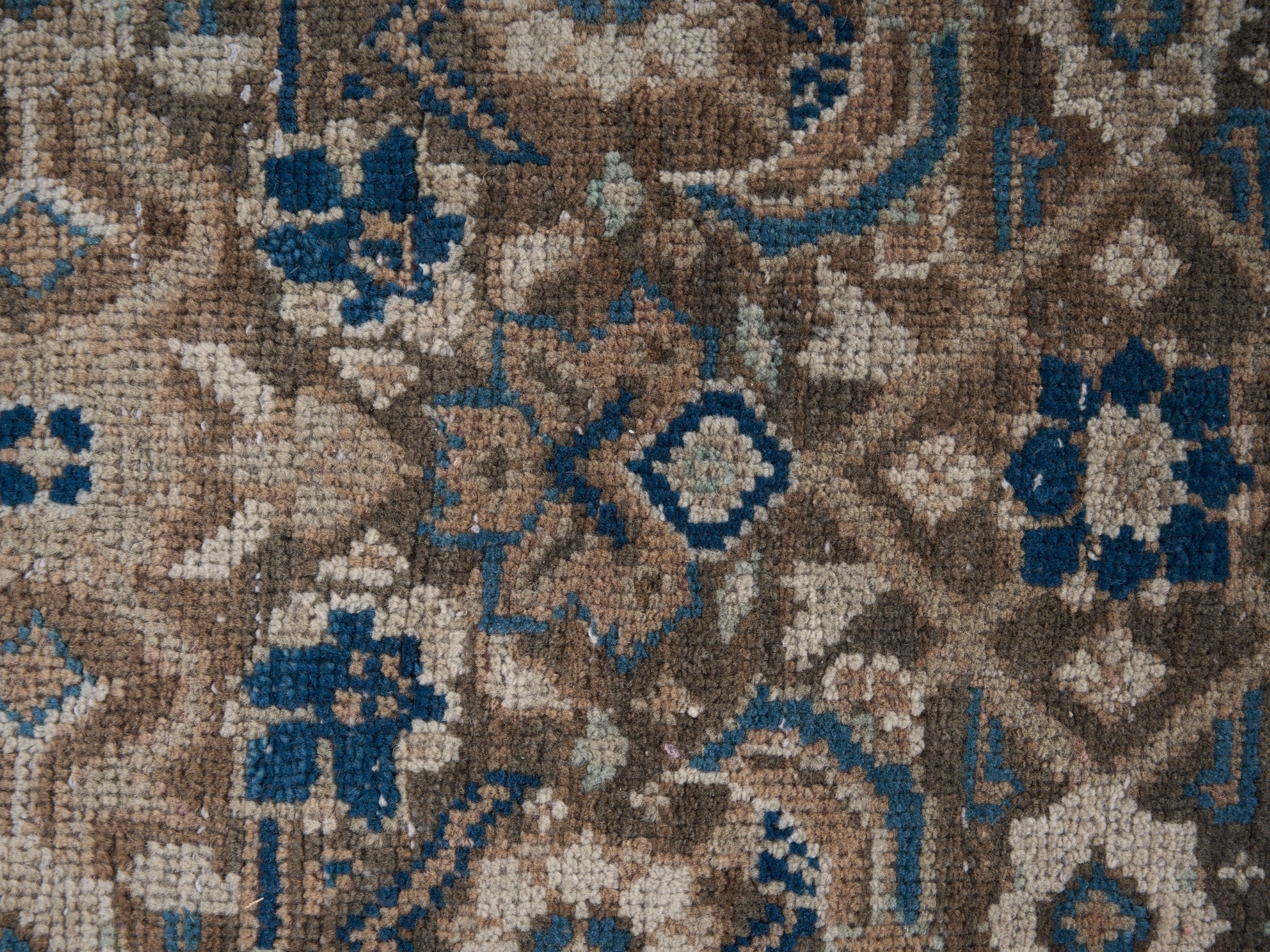Persian Mahal area rug in taupe and greige, view 10 of 15