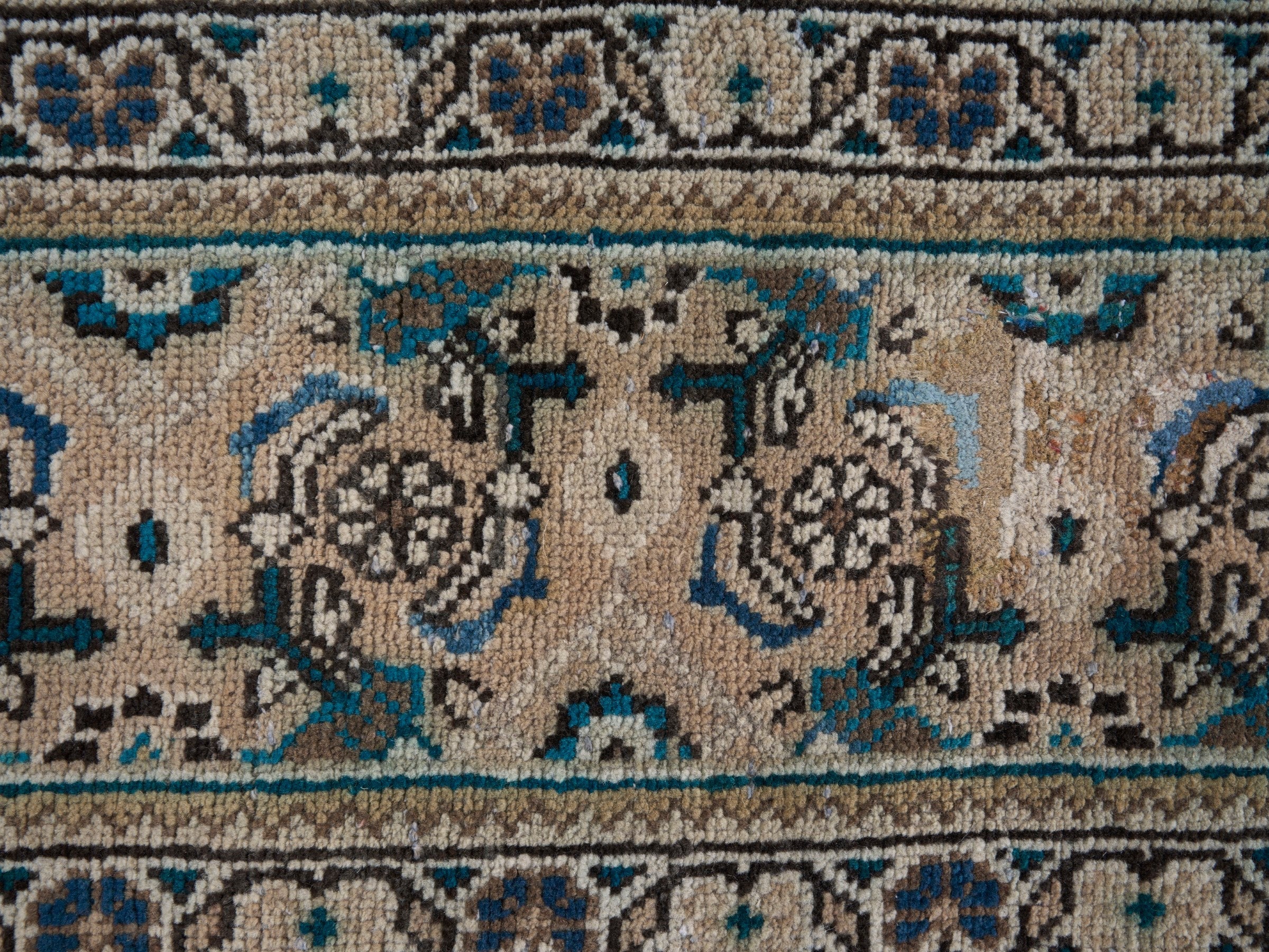Persian Mahal oversized rug in terracotta and teal, view 7 of 15