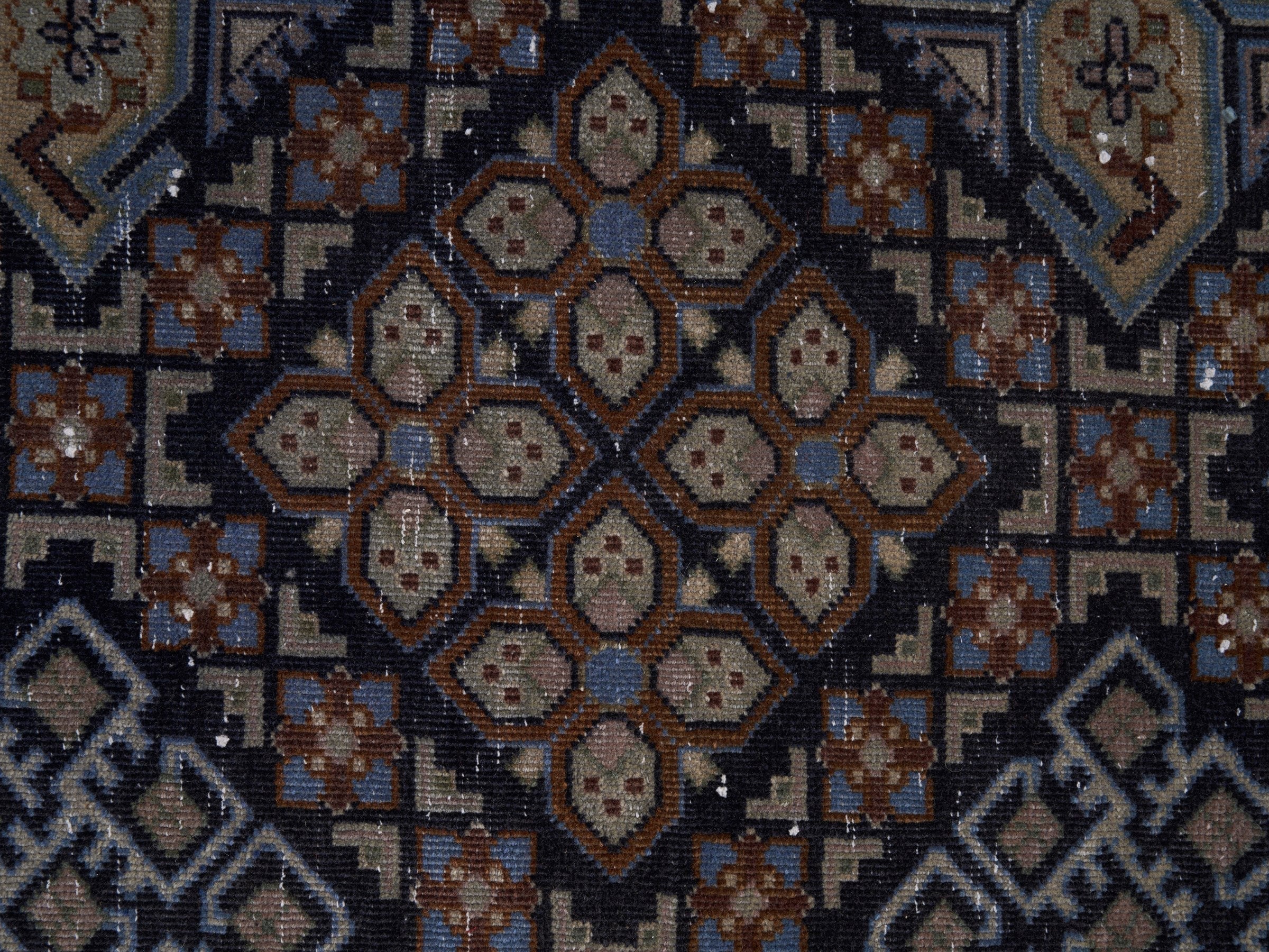 Persian Najafabad oversized rug in charcoal and sage, view 10 of 15